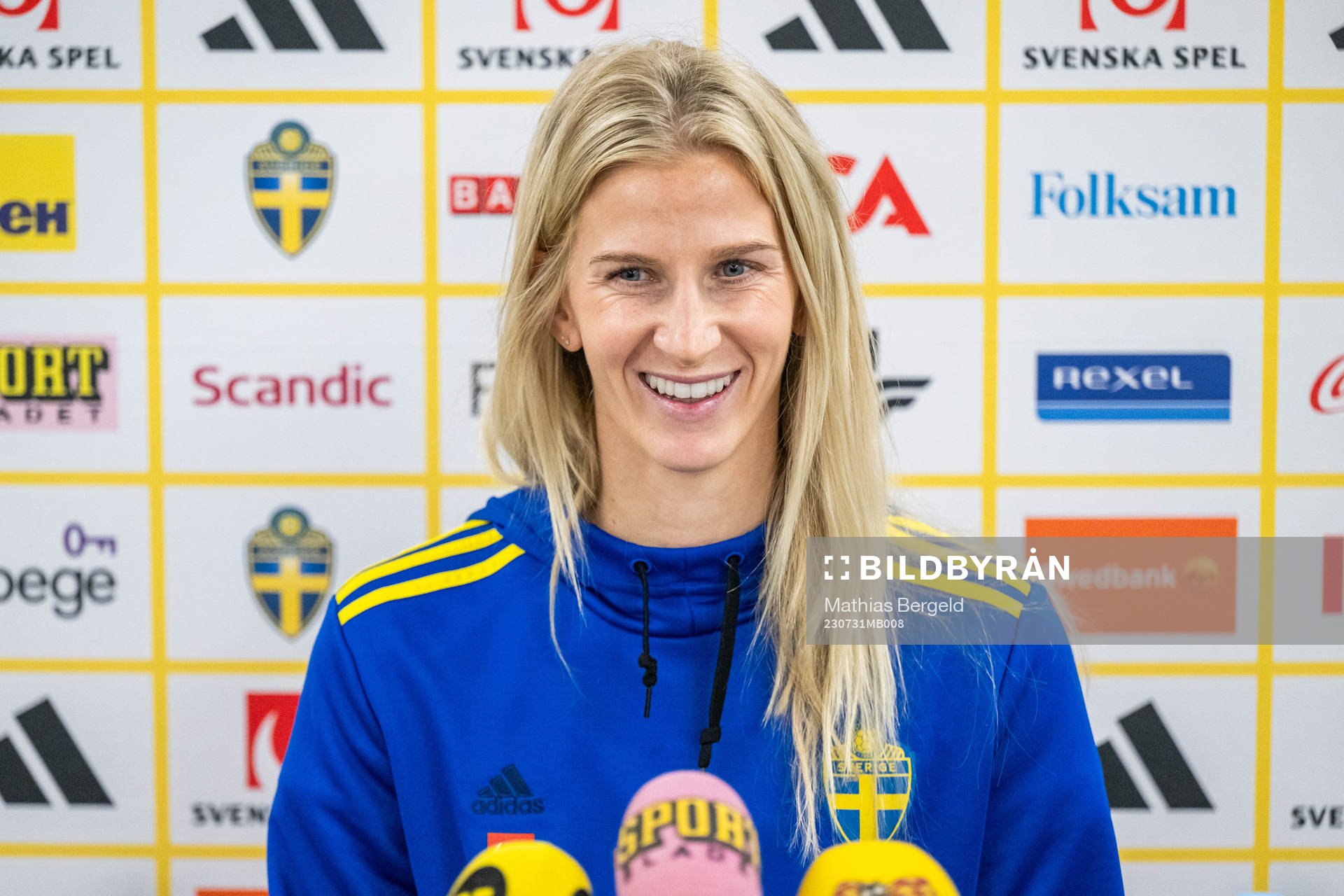 Sofia Jakobsson of the Swedish women's national football
