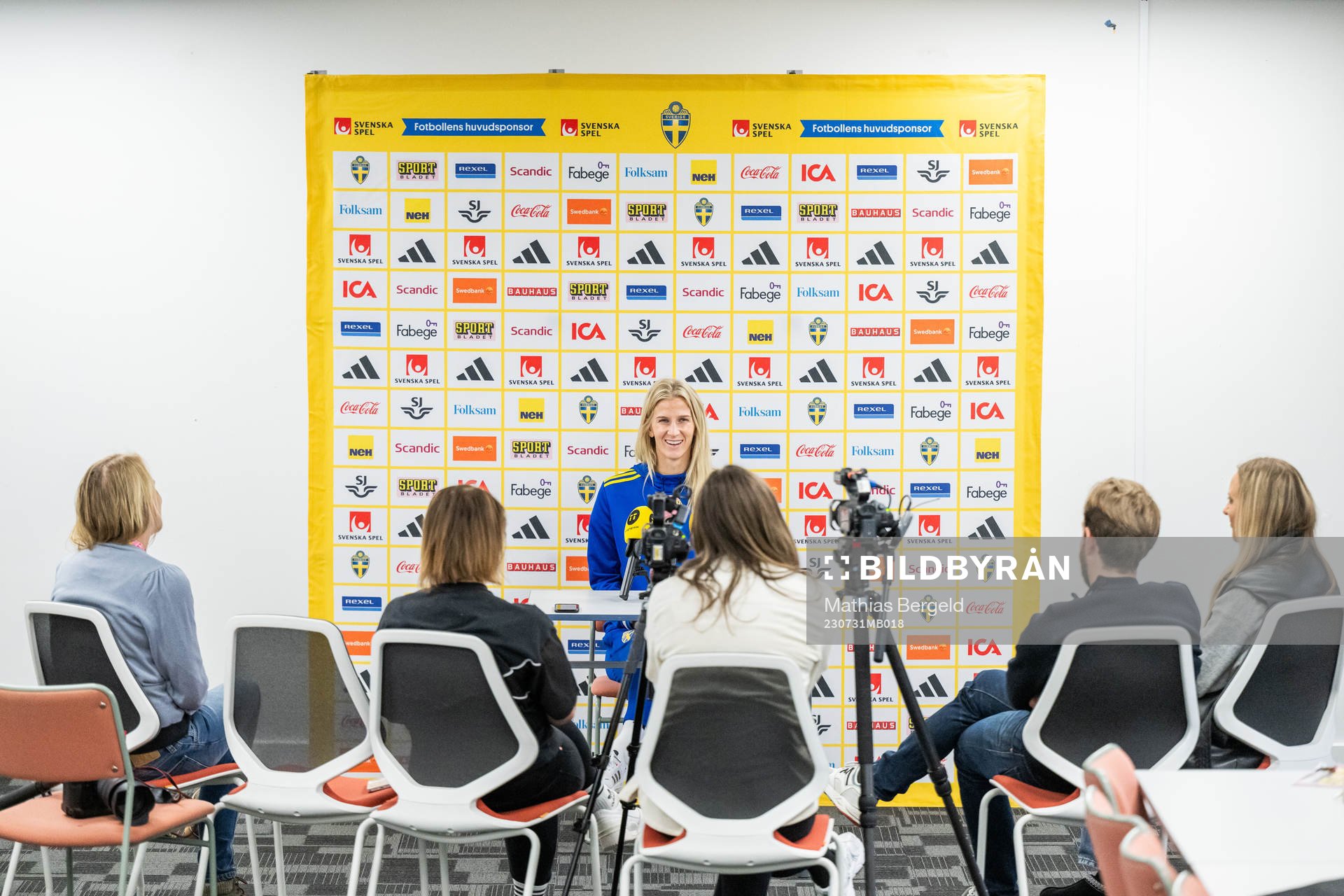Sofia Jakobsson of the Swedish women's national football