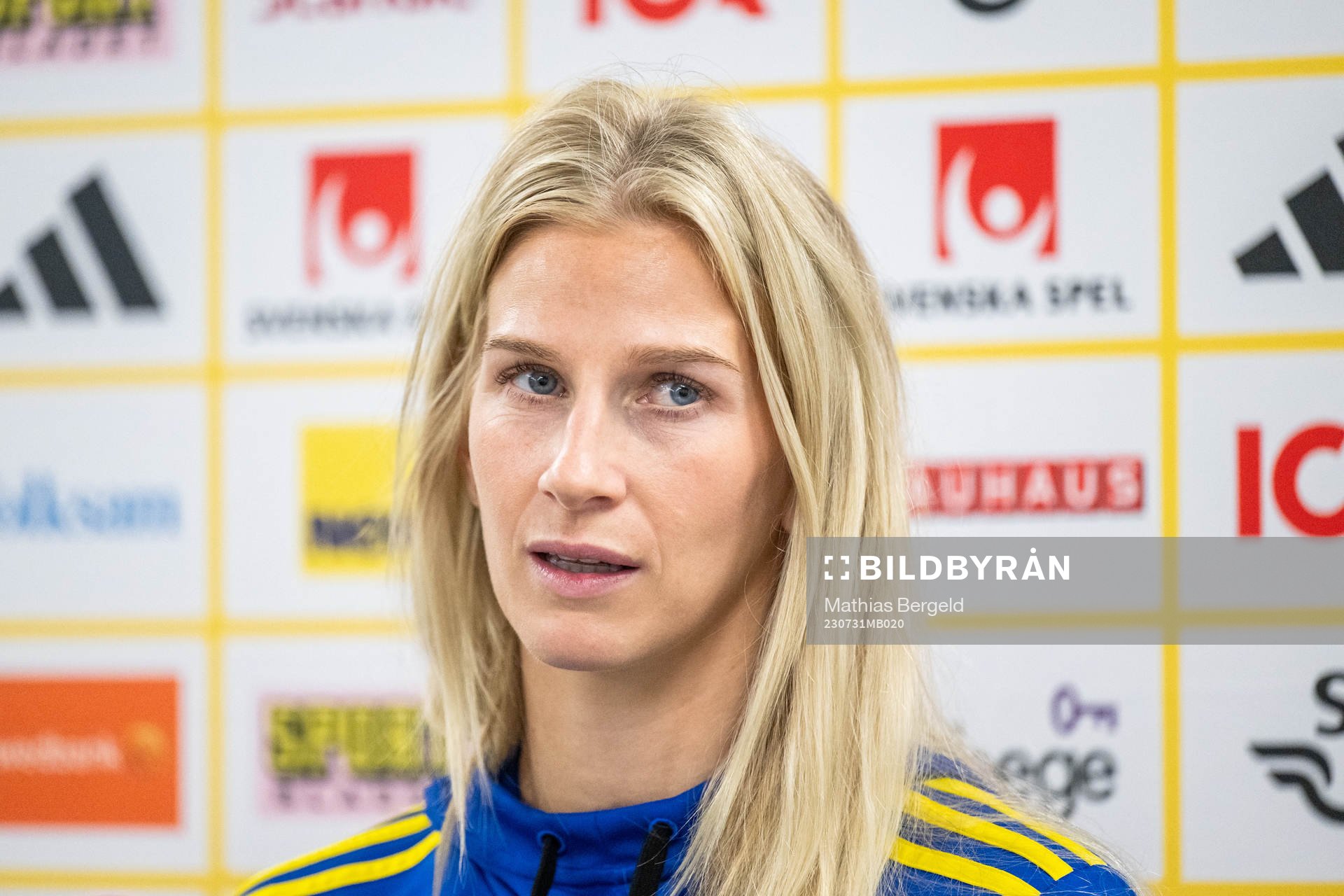 Sofia Jakobsson of the Swedish women's national football