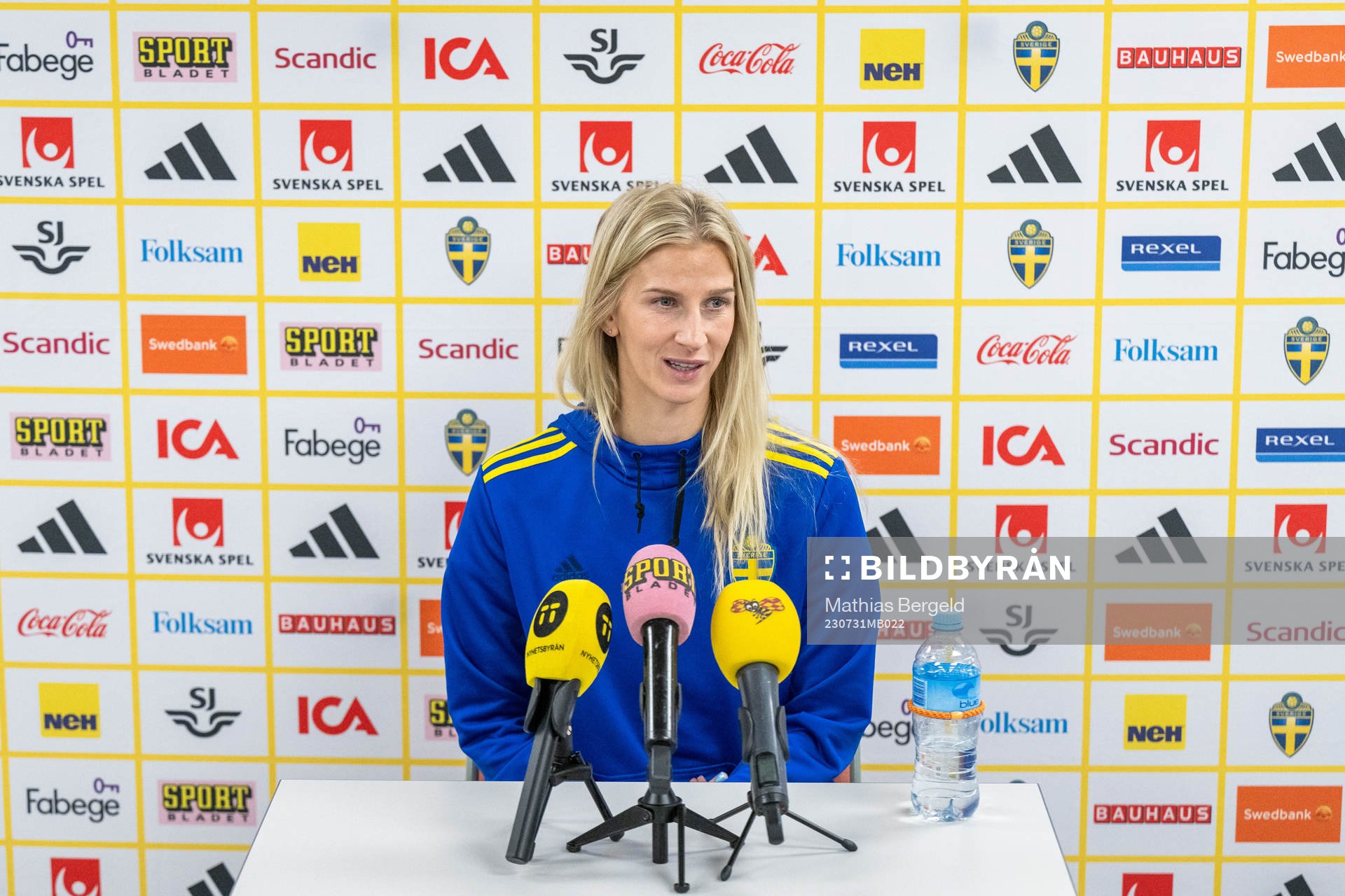 Sofia Jakobsson of the Swedish women's national football