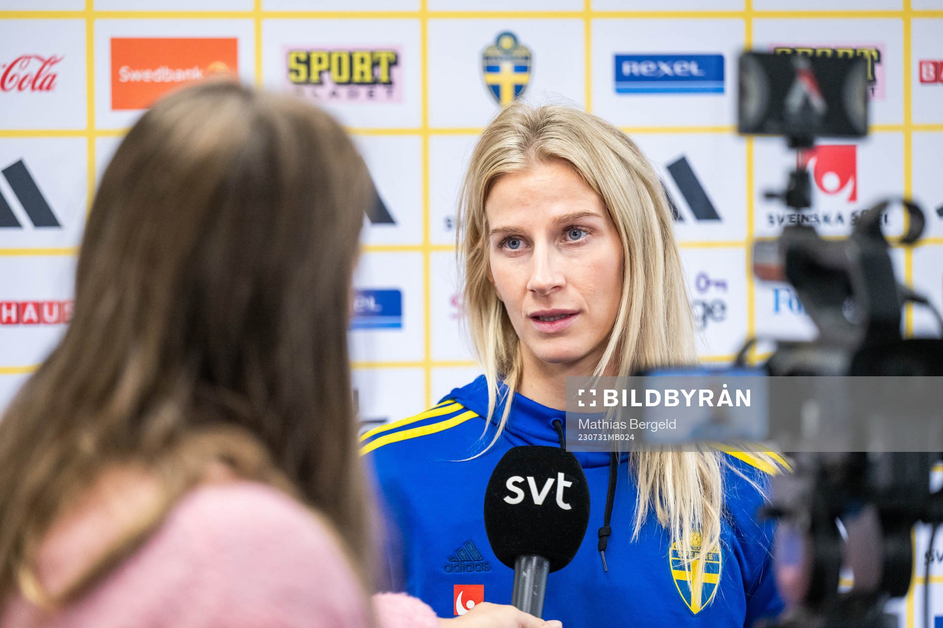 Sofia Jakobsson of the Swedish women's national football
