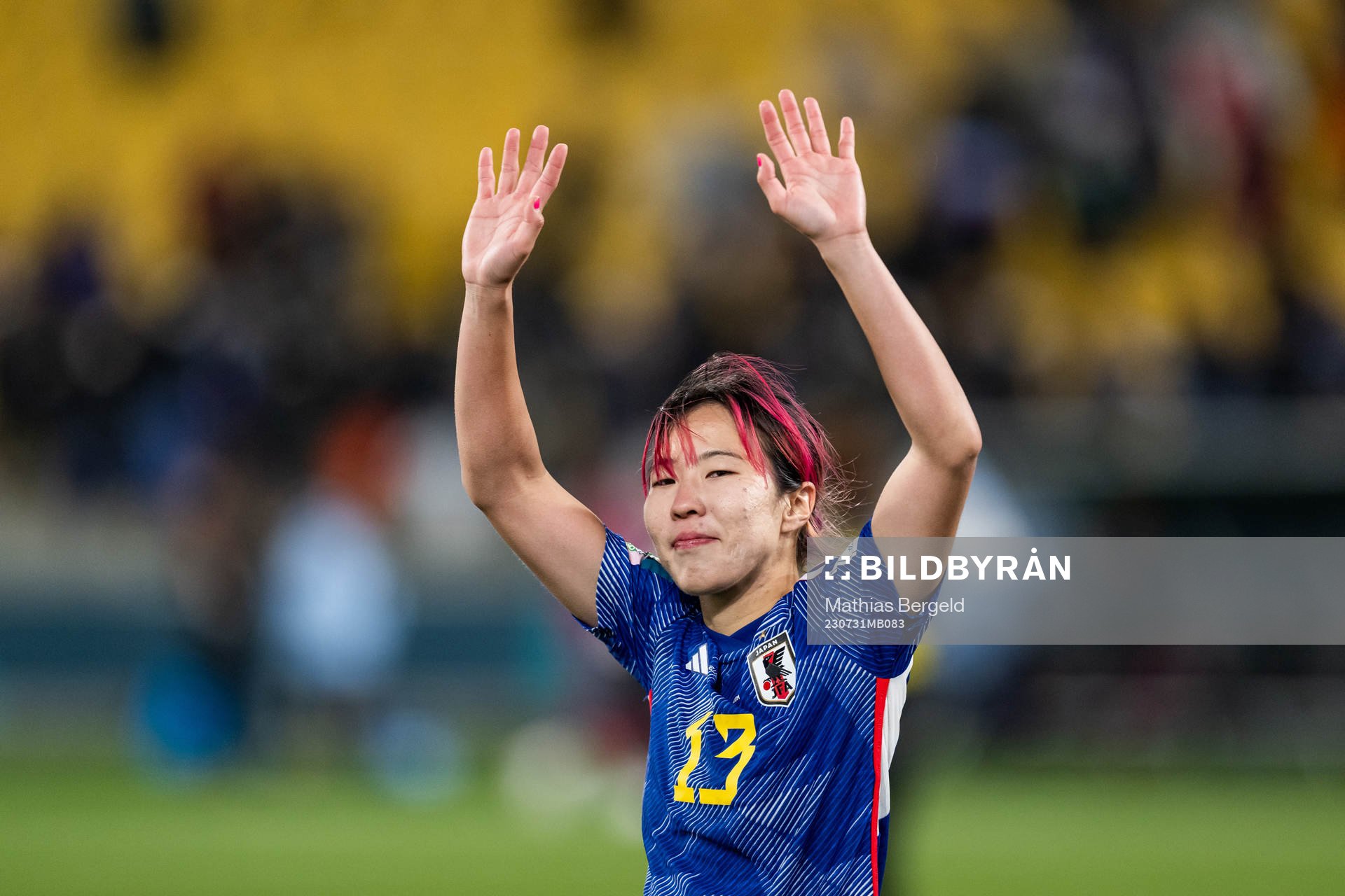 Jun Endo of Japan celebrates