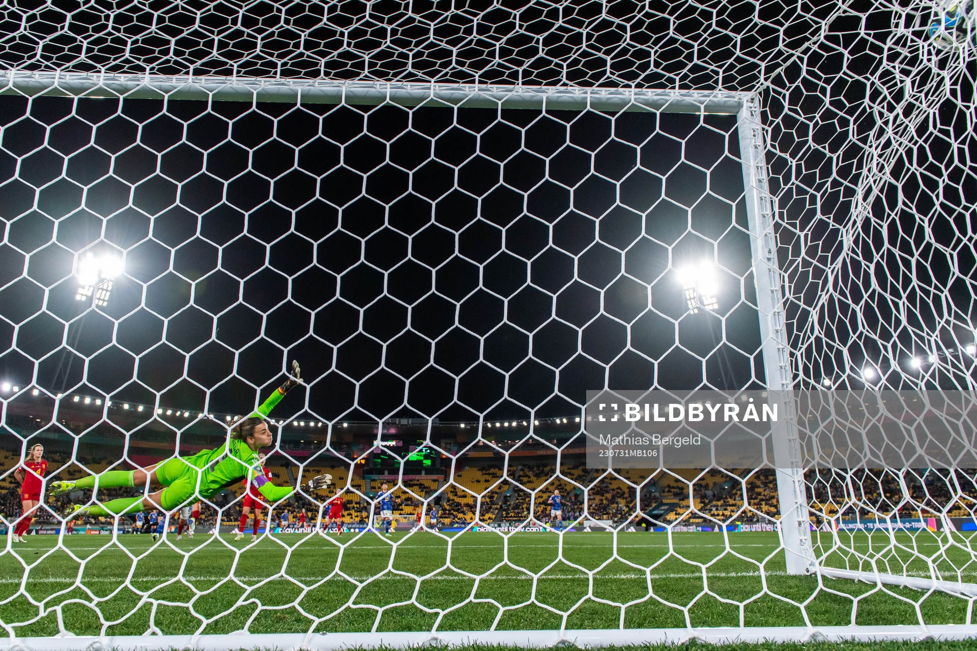 Mina Tanaka of Japan (not pictured) scores 4-0 behind