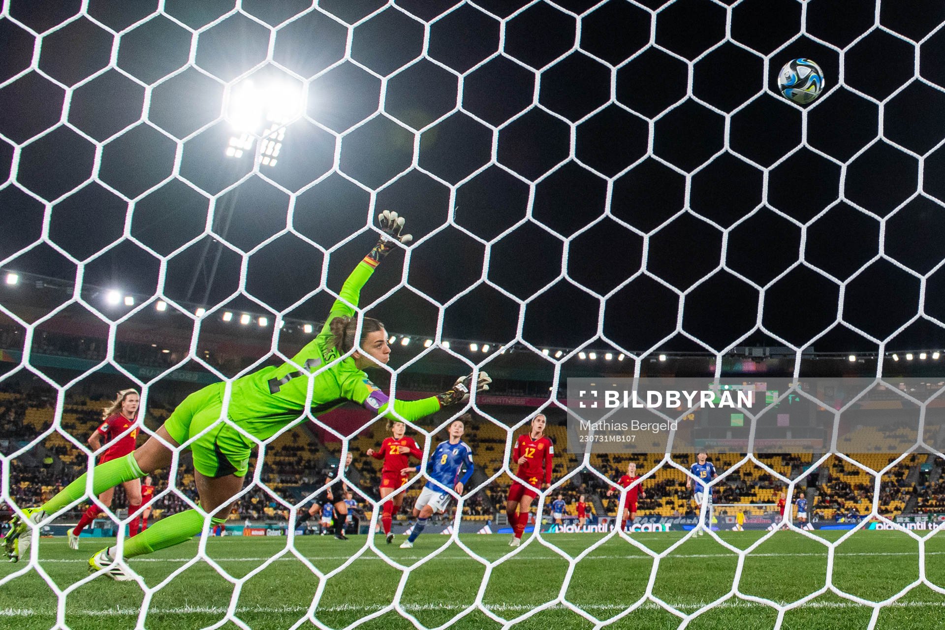 Mina Tanaka of Japan (not pictured) scores 4-0 behind