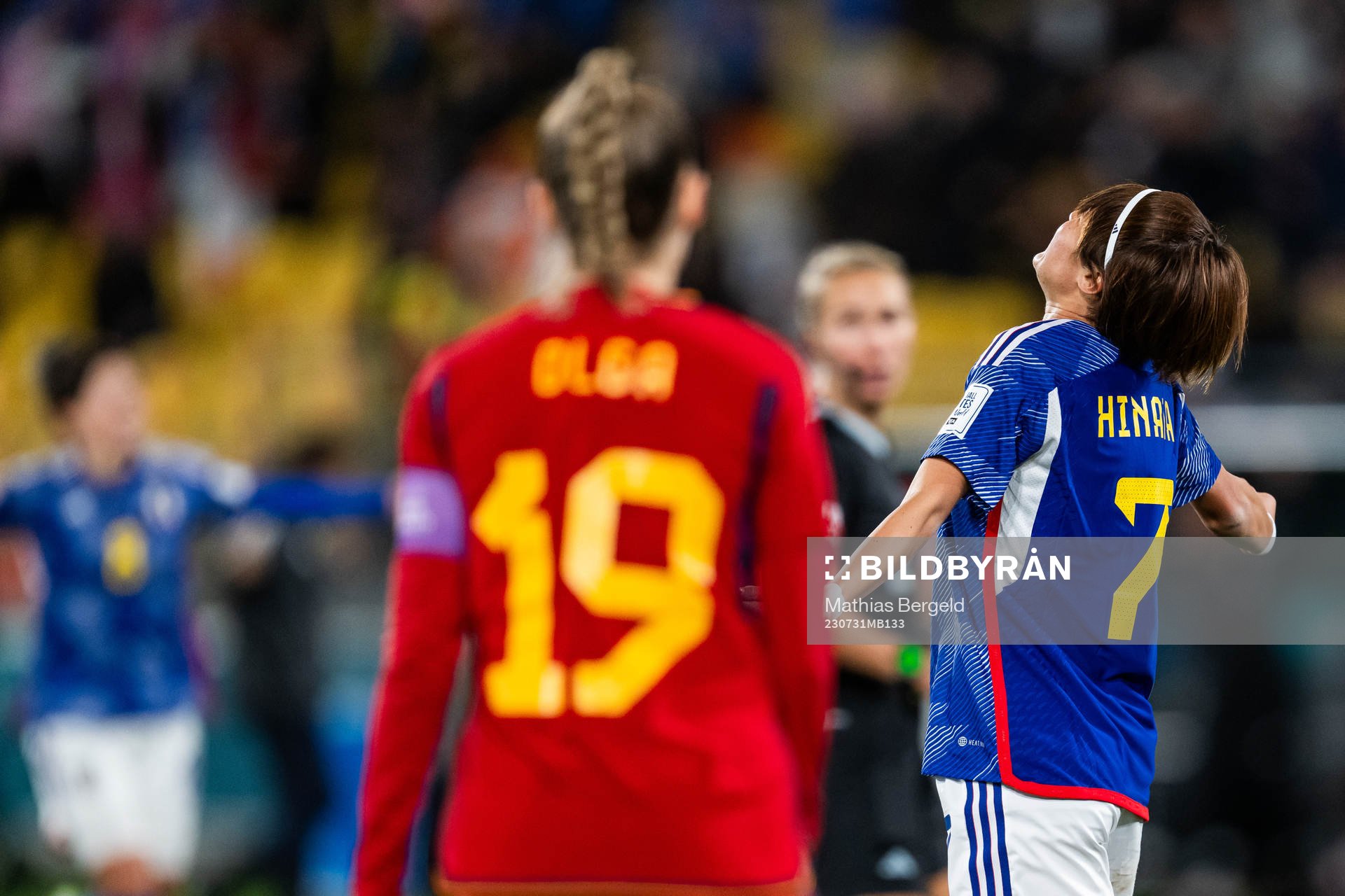 Hinata Miyazawa of Japan celebrates