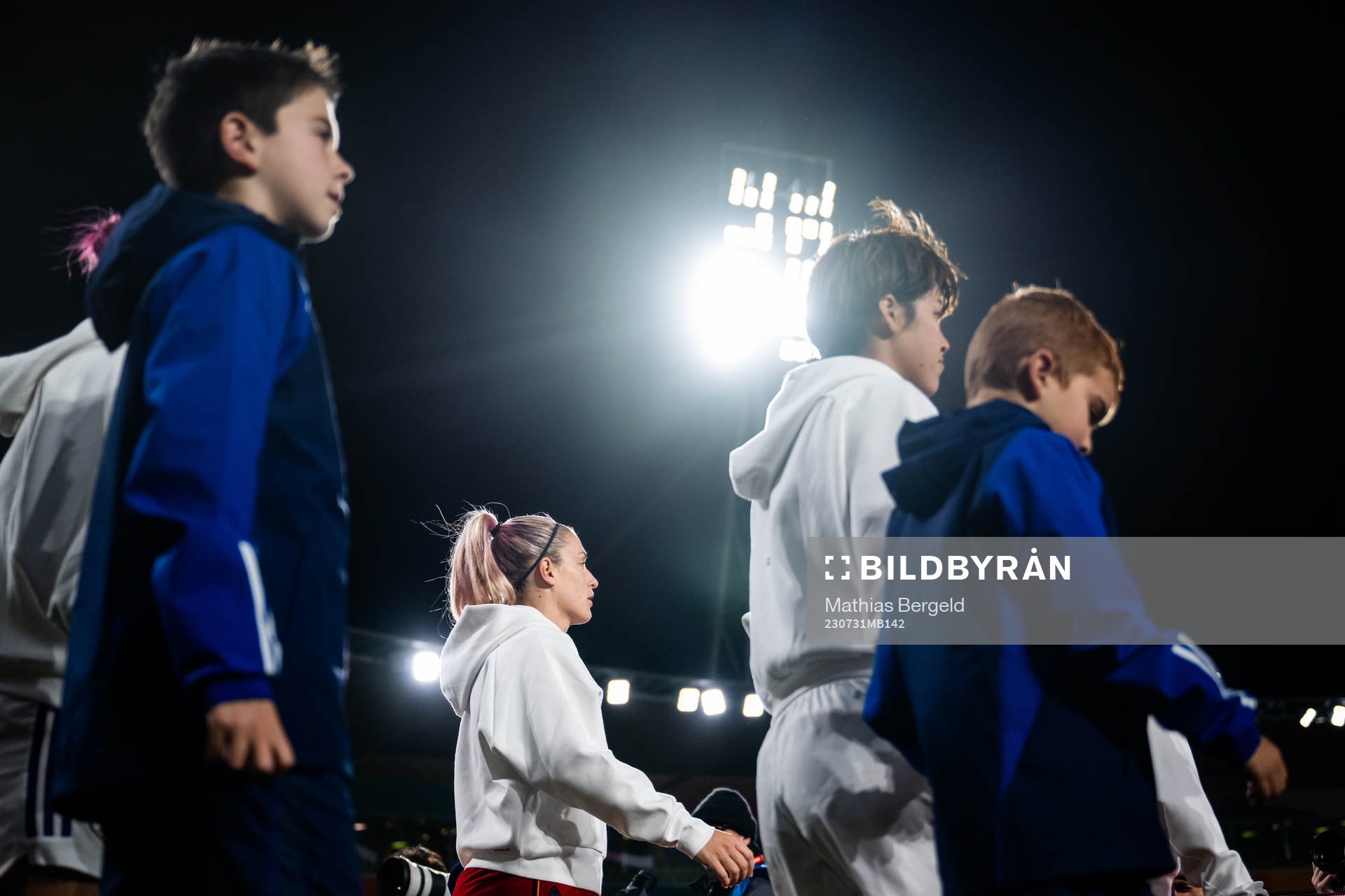 Alexia Putellas of Spain enters the pitch