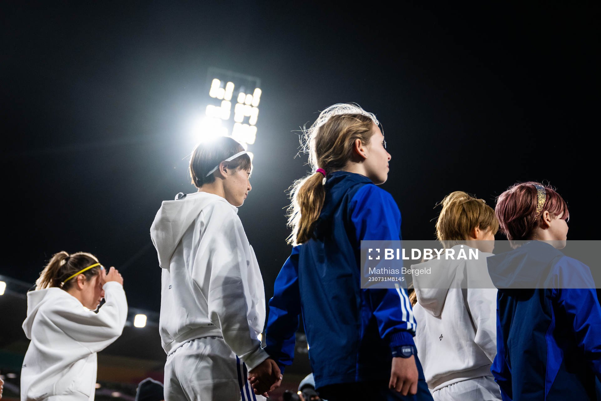 Hinata Miyazawa of Japan enters the pitch