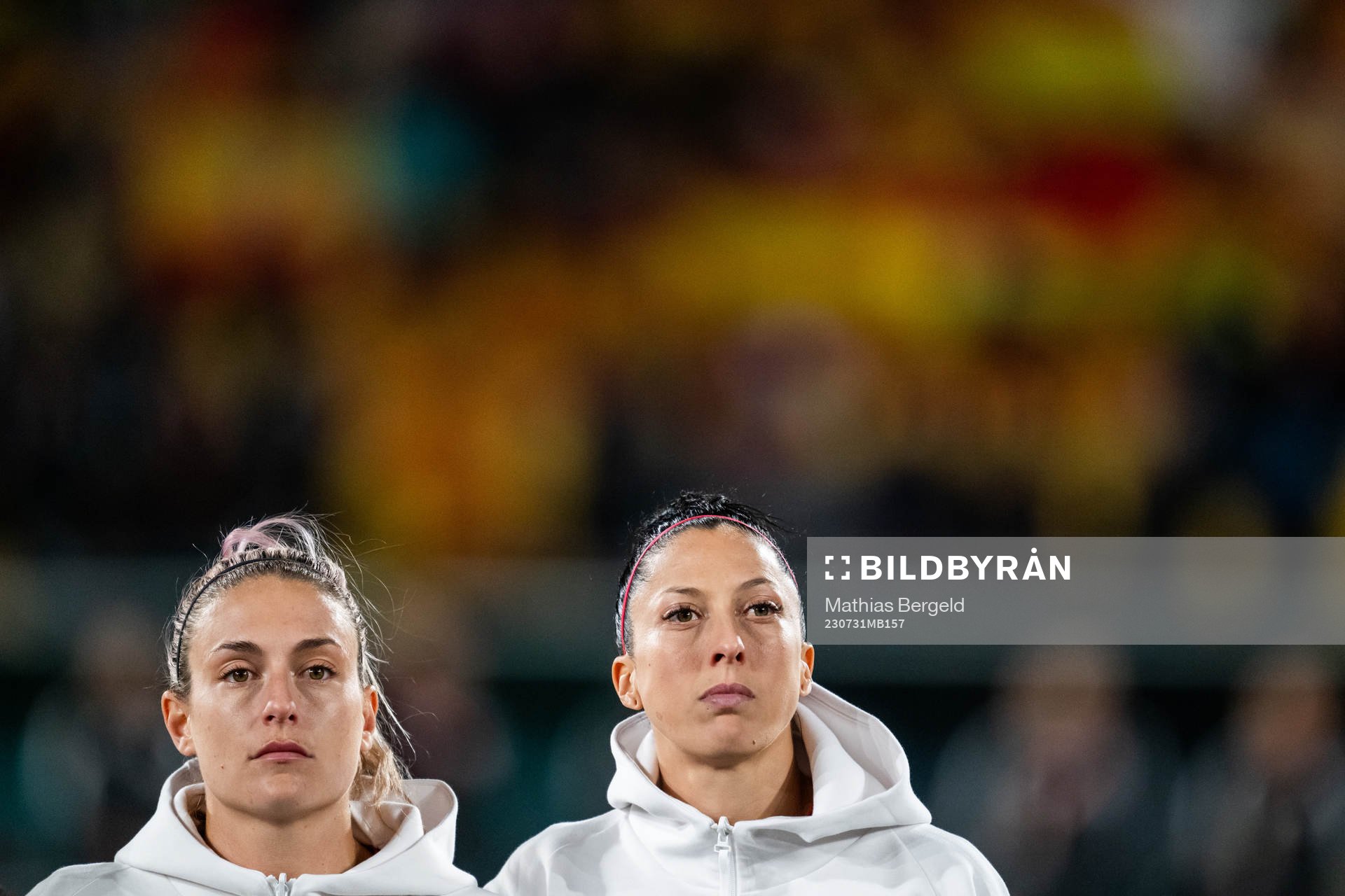 Alexia Putellas and Jennifer Hermoso of Spain