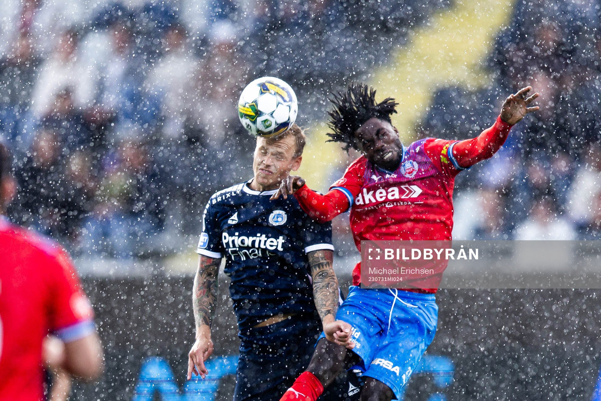 Utsiktens Jesper Brandt och Helsingborgs Benjamin Acquah