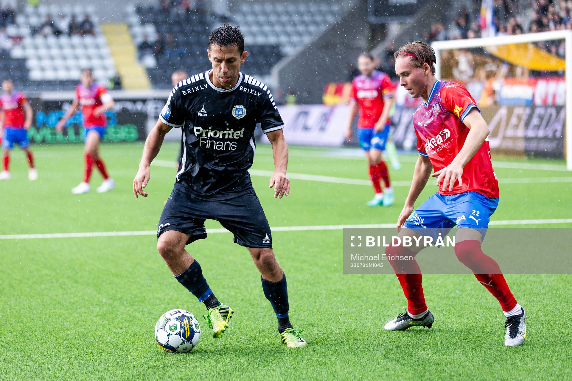 Utsiktens Predrag Randelovic och Helsingborgs Simon