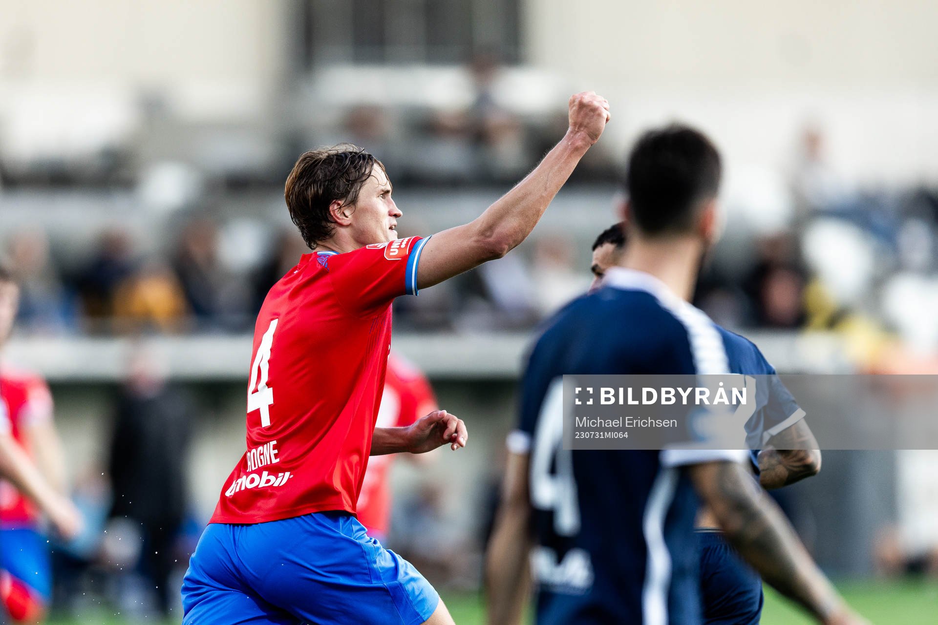 Helsingborgs Thomas Rogne jublar