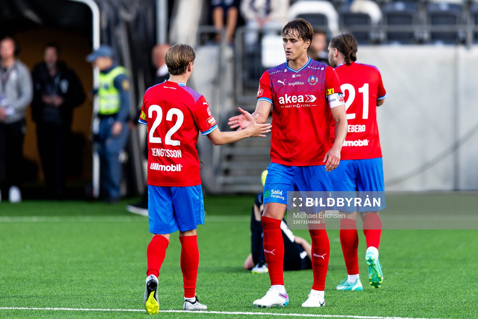 Helsingborgs Simon Bengtsson och Thomas Rogne