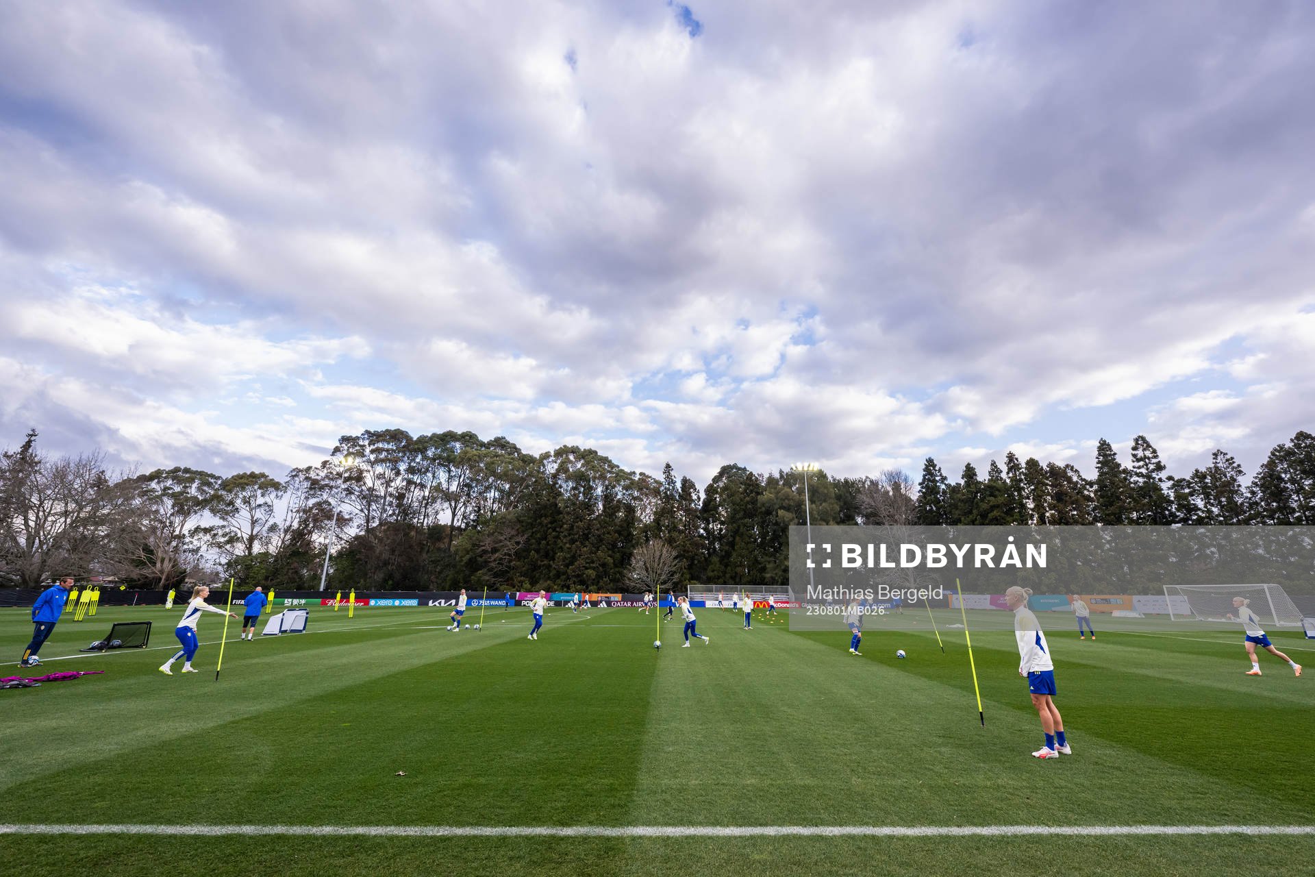 Players of the Swedish women's national football team at a