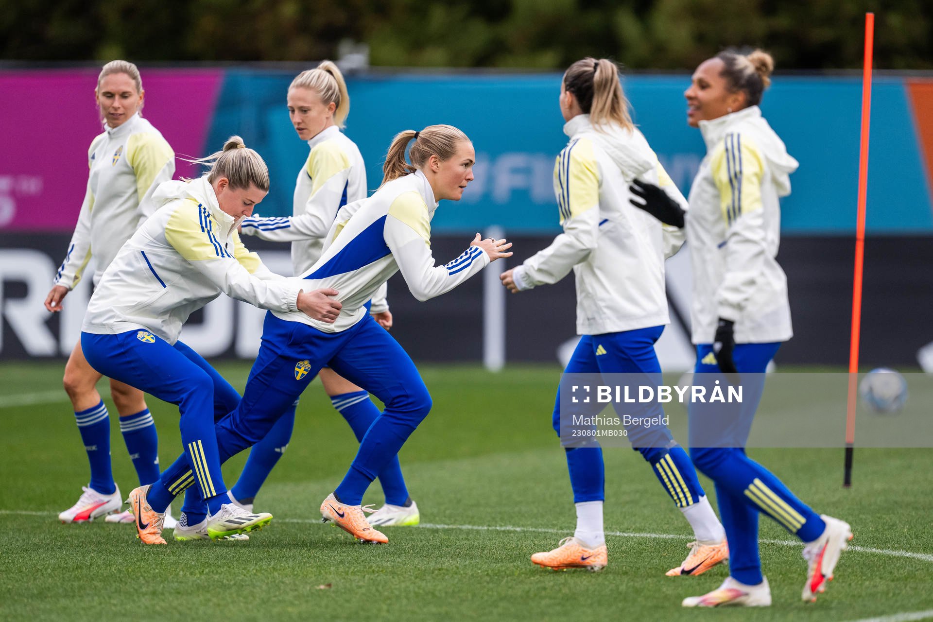 Olivia Schough and Magdalena Eriksson of the Swedish