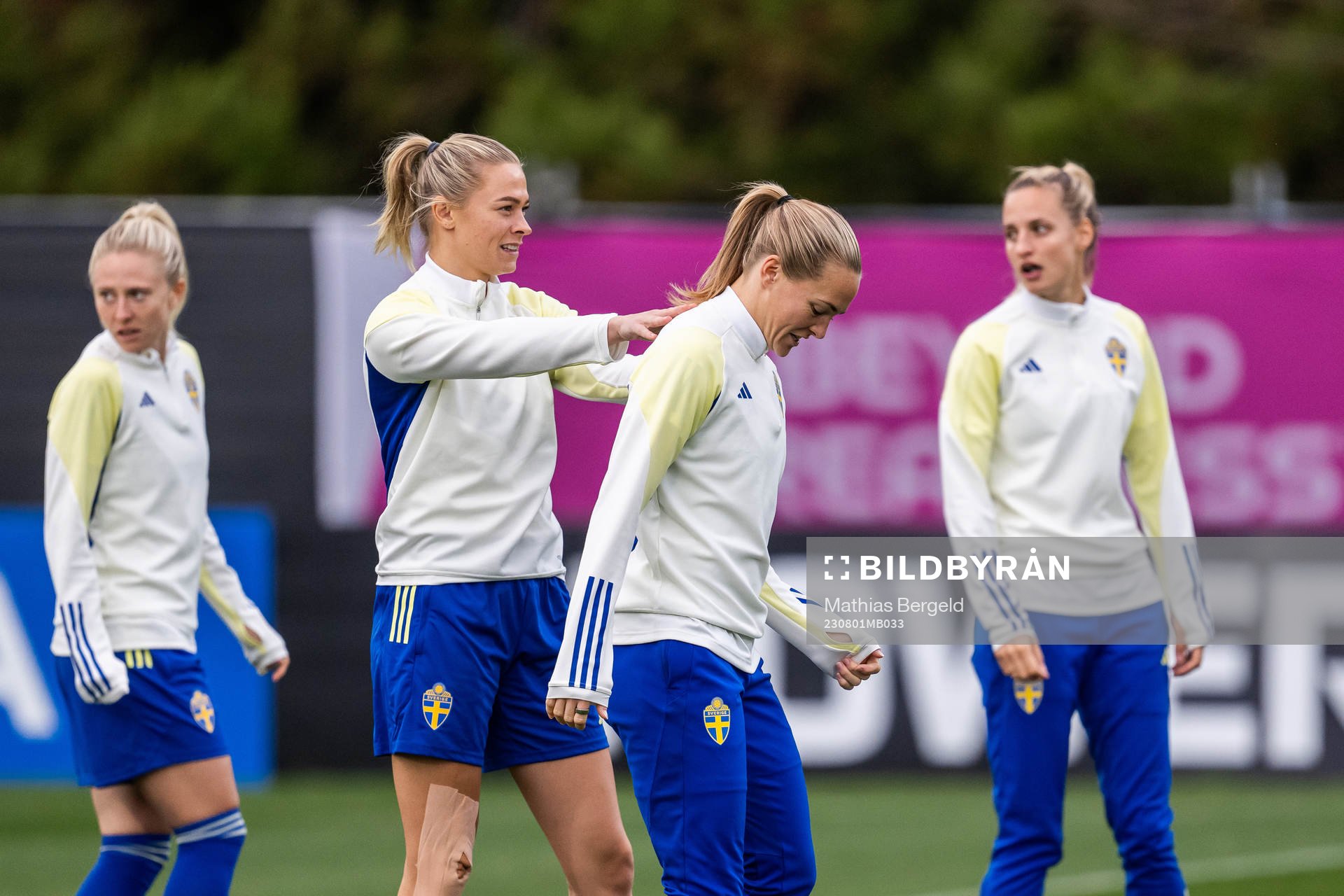 Fridolina Rolfö and Magdalena Eriksson of the Swedish