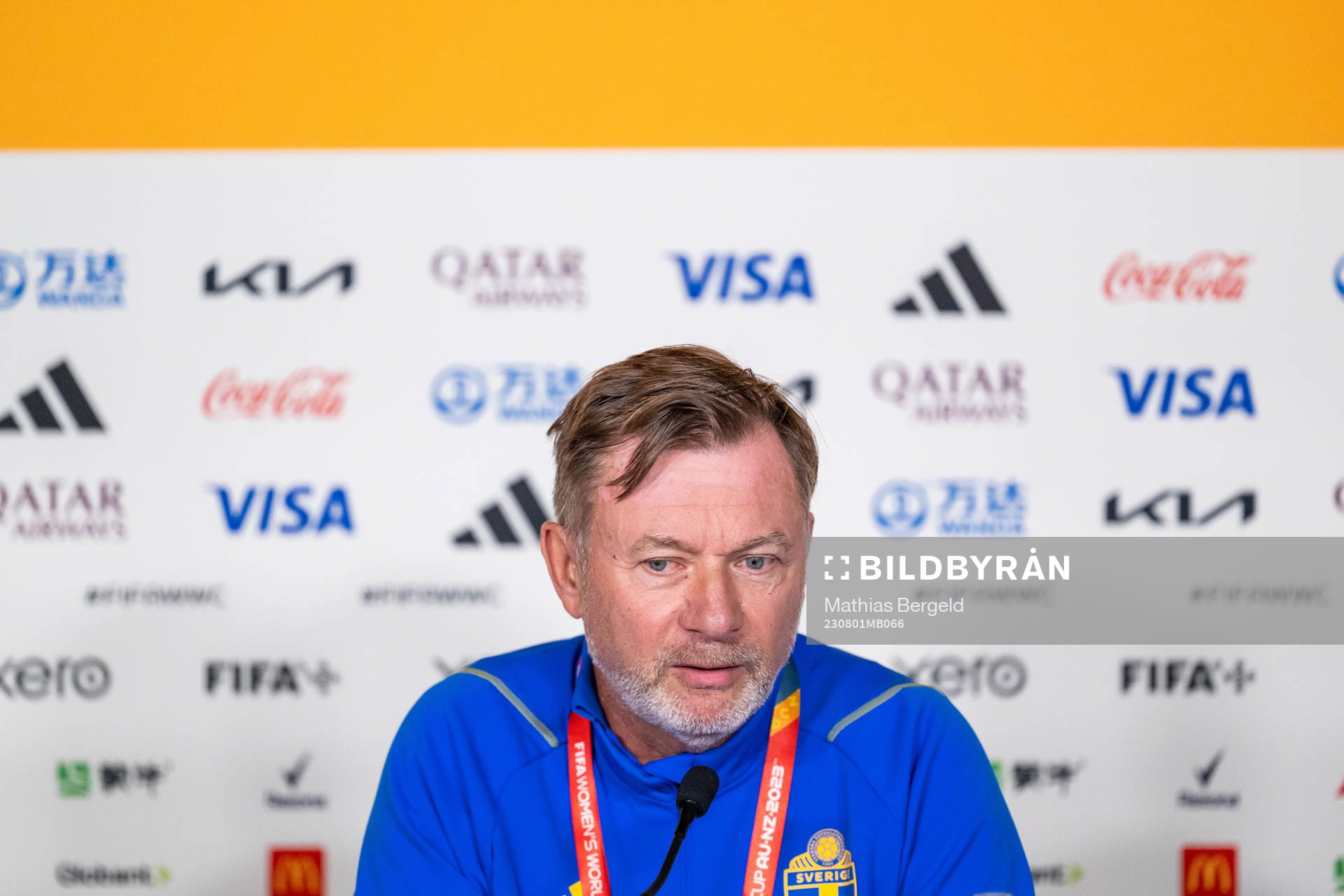 Head coach Peter Gerhardsson of the Swedish women's