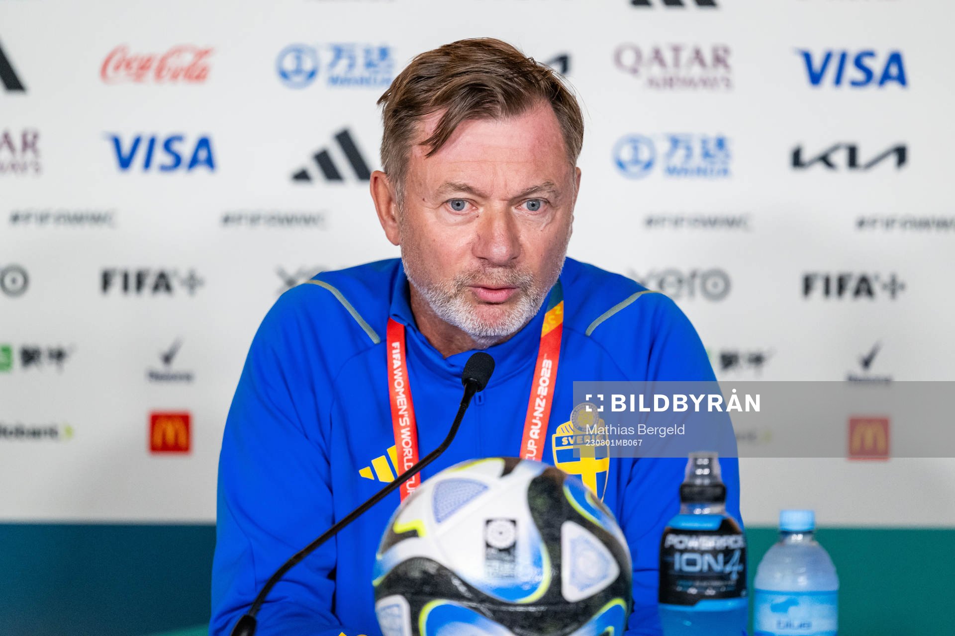 Head coach Peter Gerhardsson of the Swedish women's