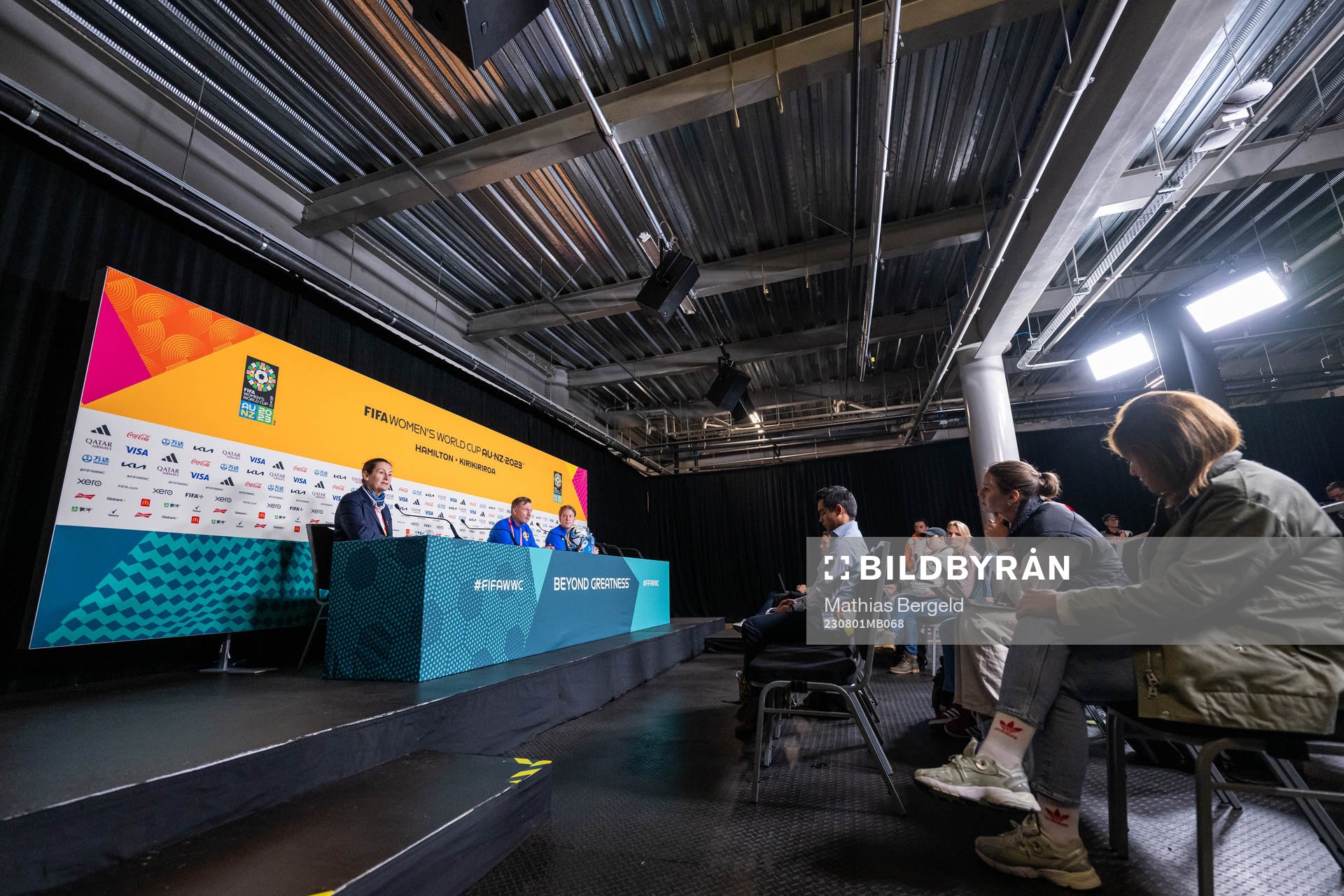 Head coach Peter Gerhardsson and Press officer Fredrik