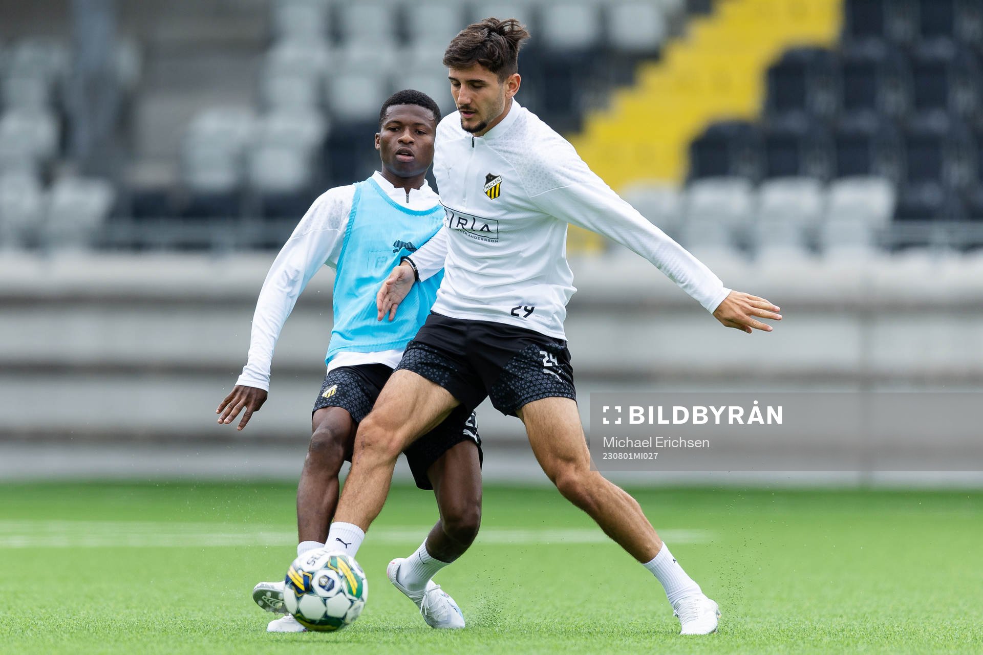 Romeo Amane and Filip Trpcevski of Häcken