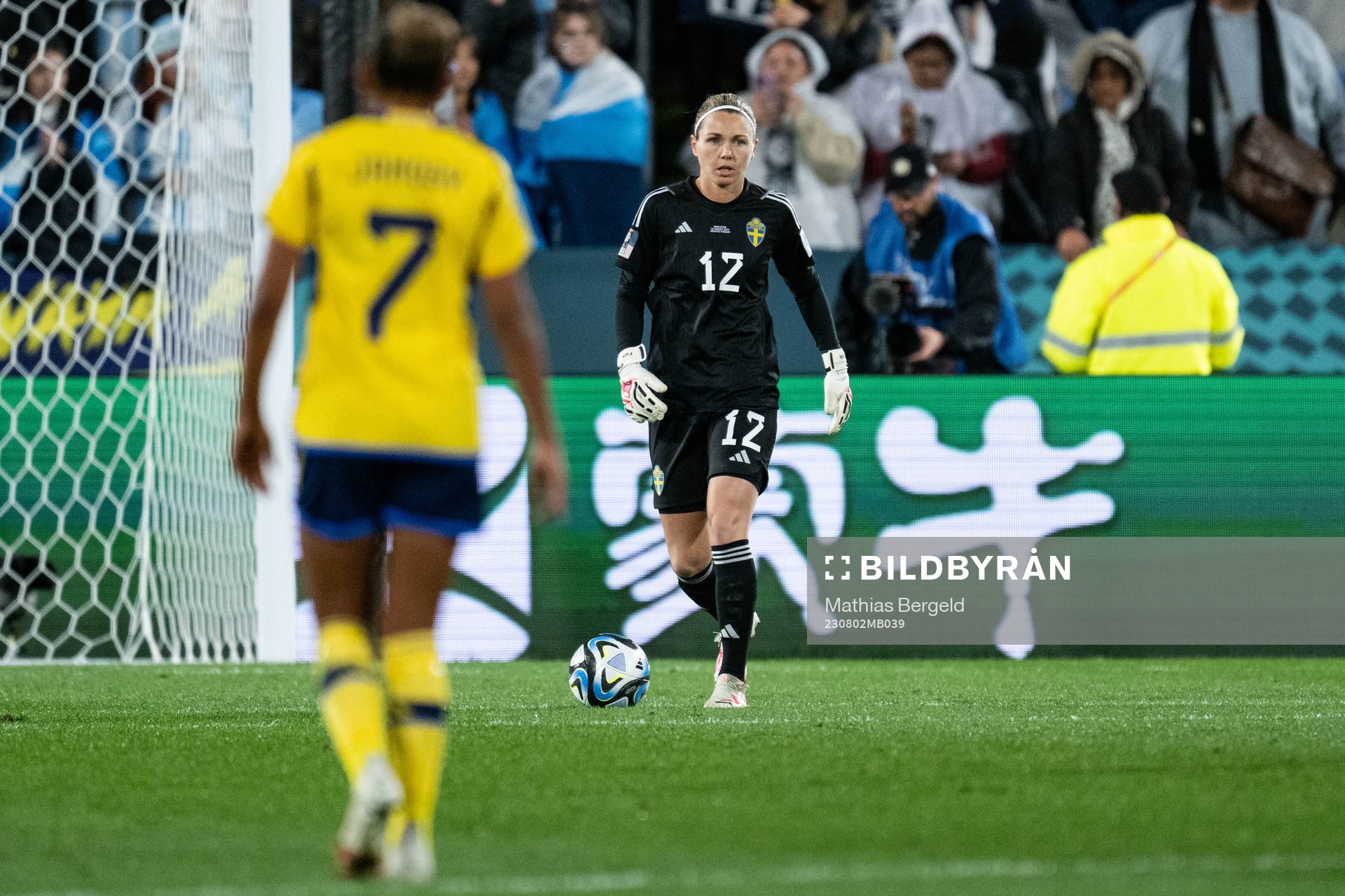 Goalkeeper Jennifer Falk of Sweden