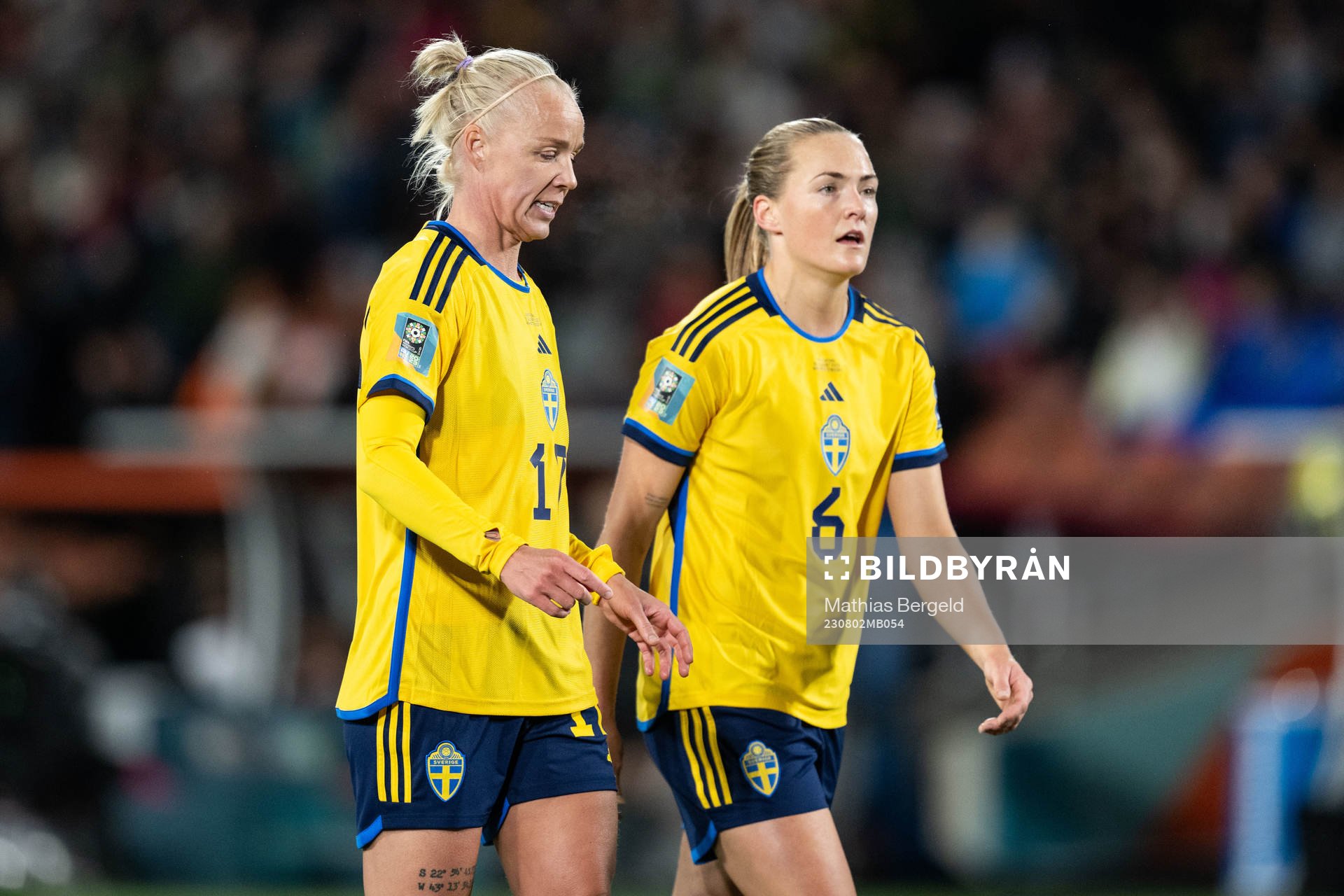 Caroline Seger and Magdalena Eriksson of Sweden