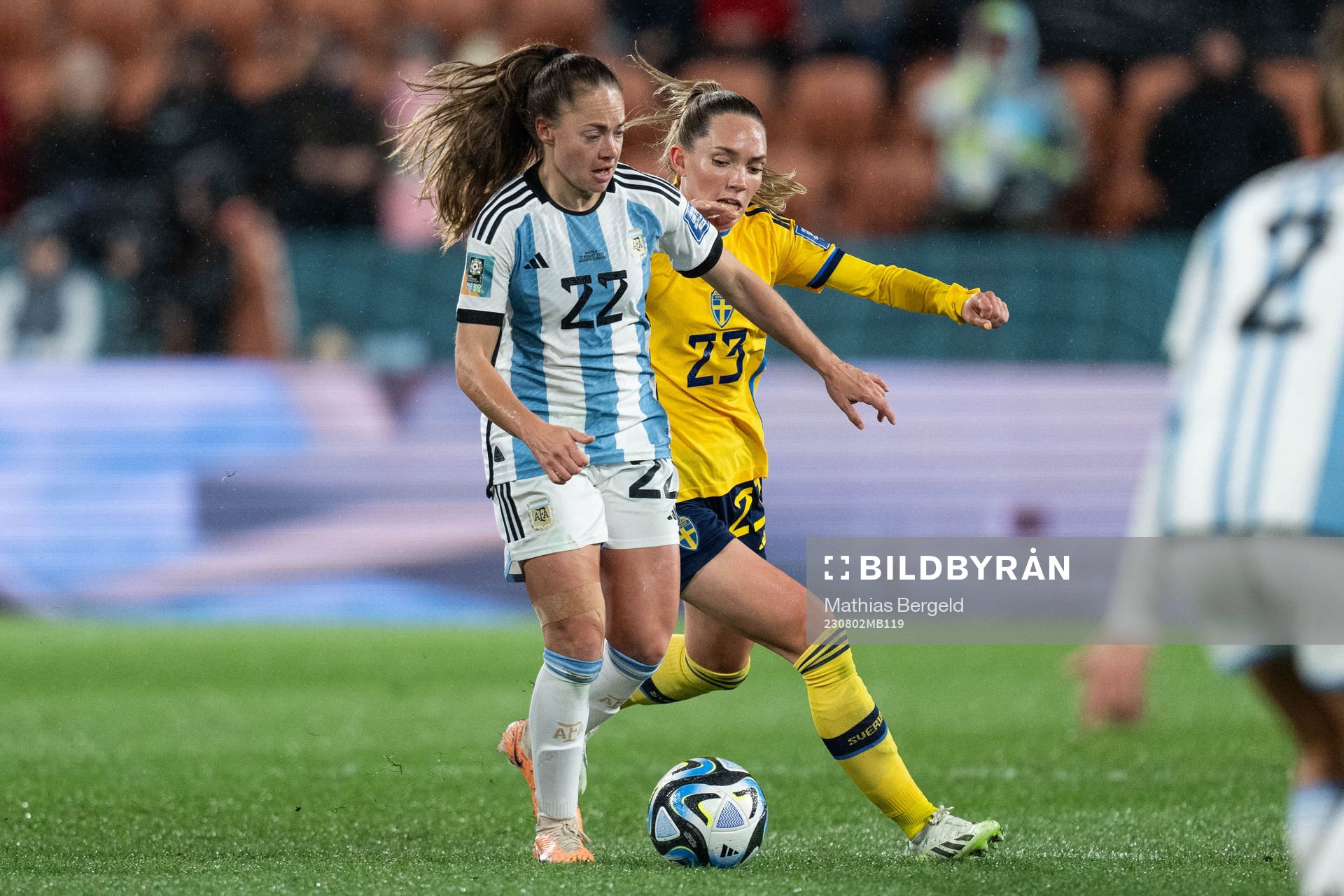 Estefania Banini of Argentina and Elin Rubensson of Sweden