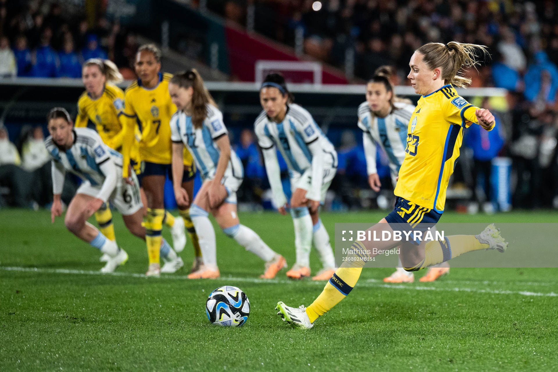 Elin Rubensson of Sweden scores 0-2