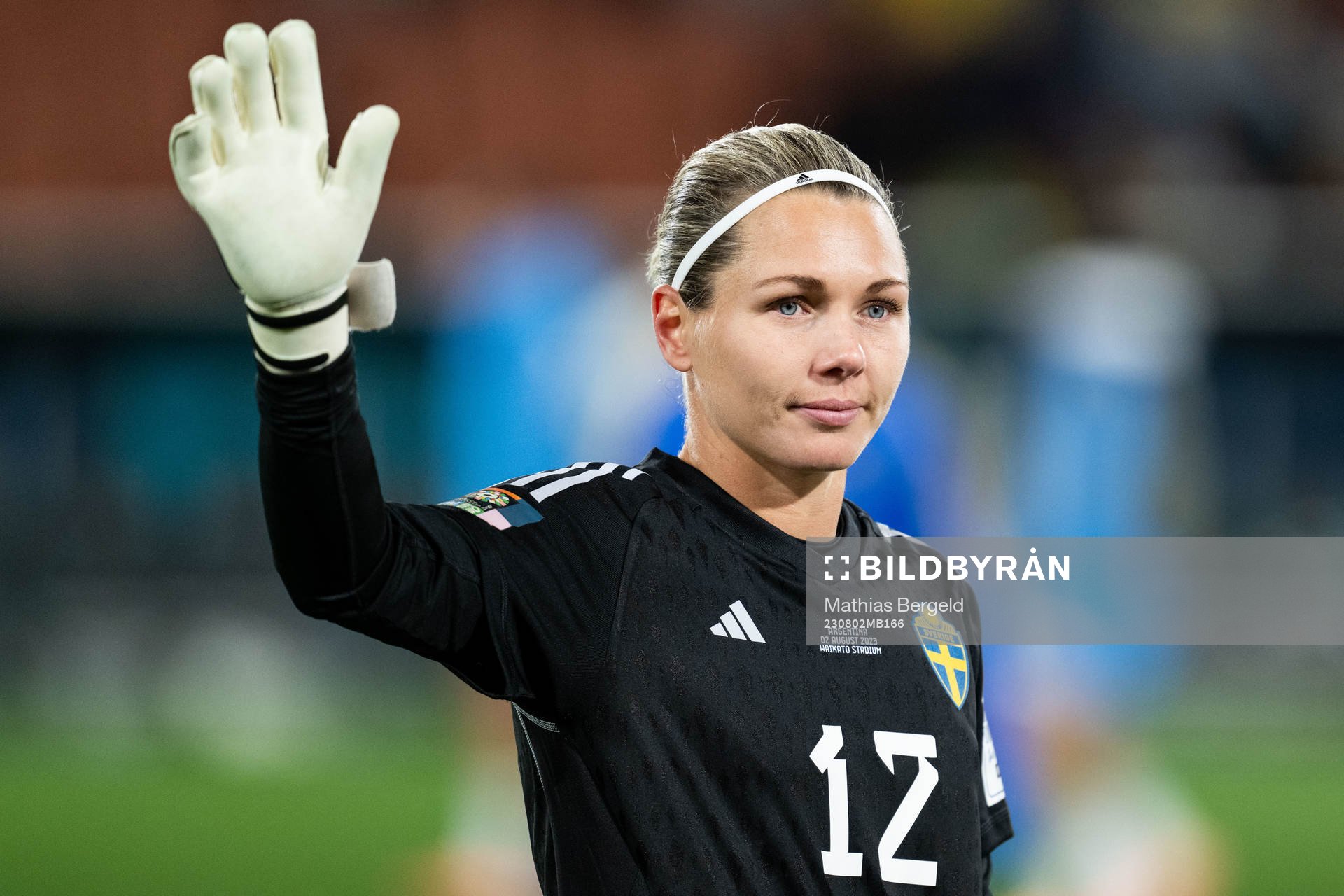 Goalkeeper Jennifer Falk of Sweden