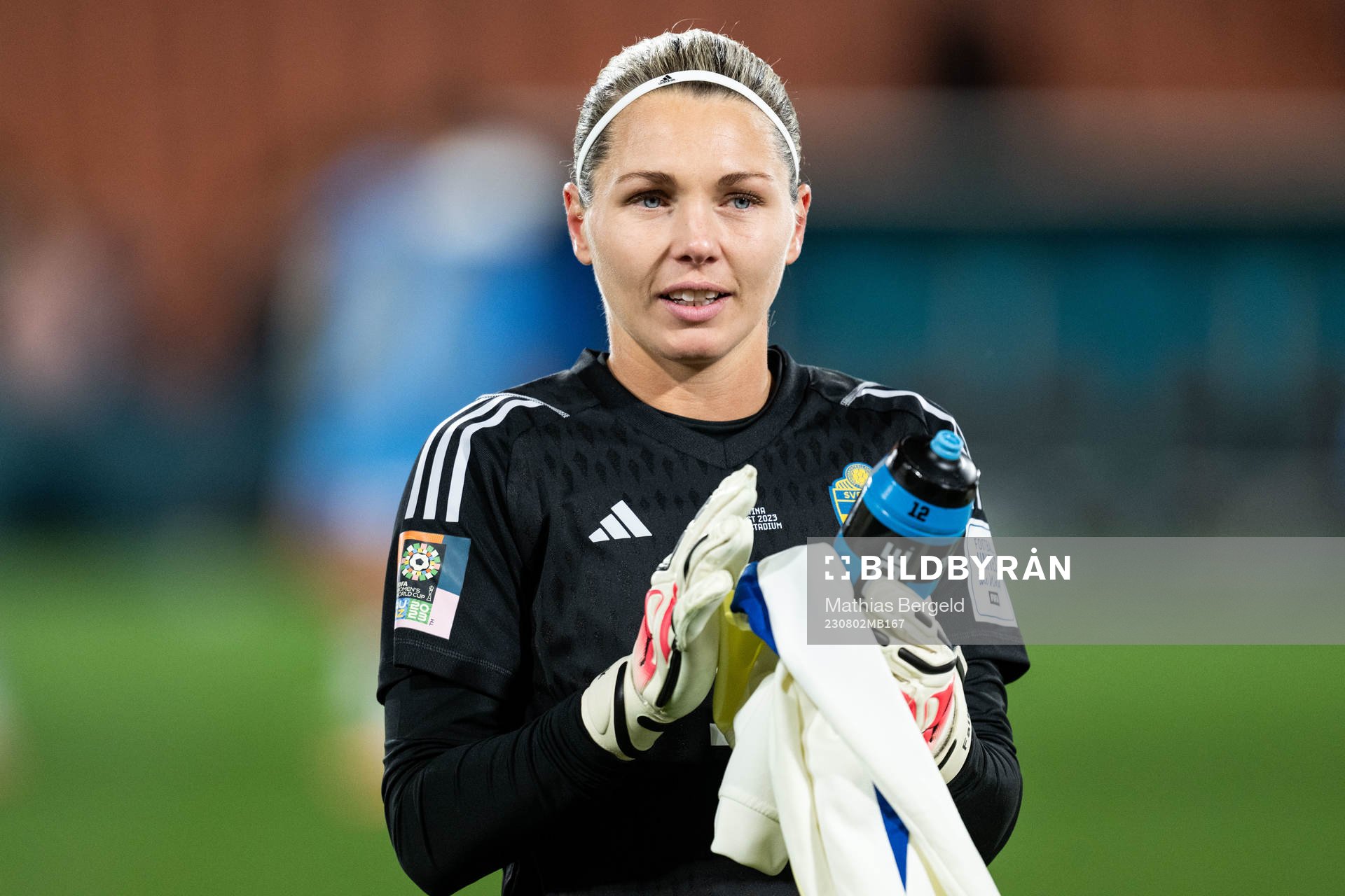 Goalkeeper Jennifer Falk of Sweden