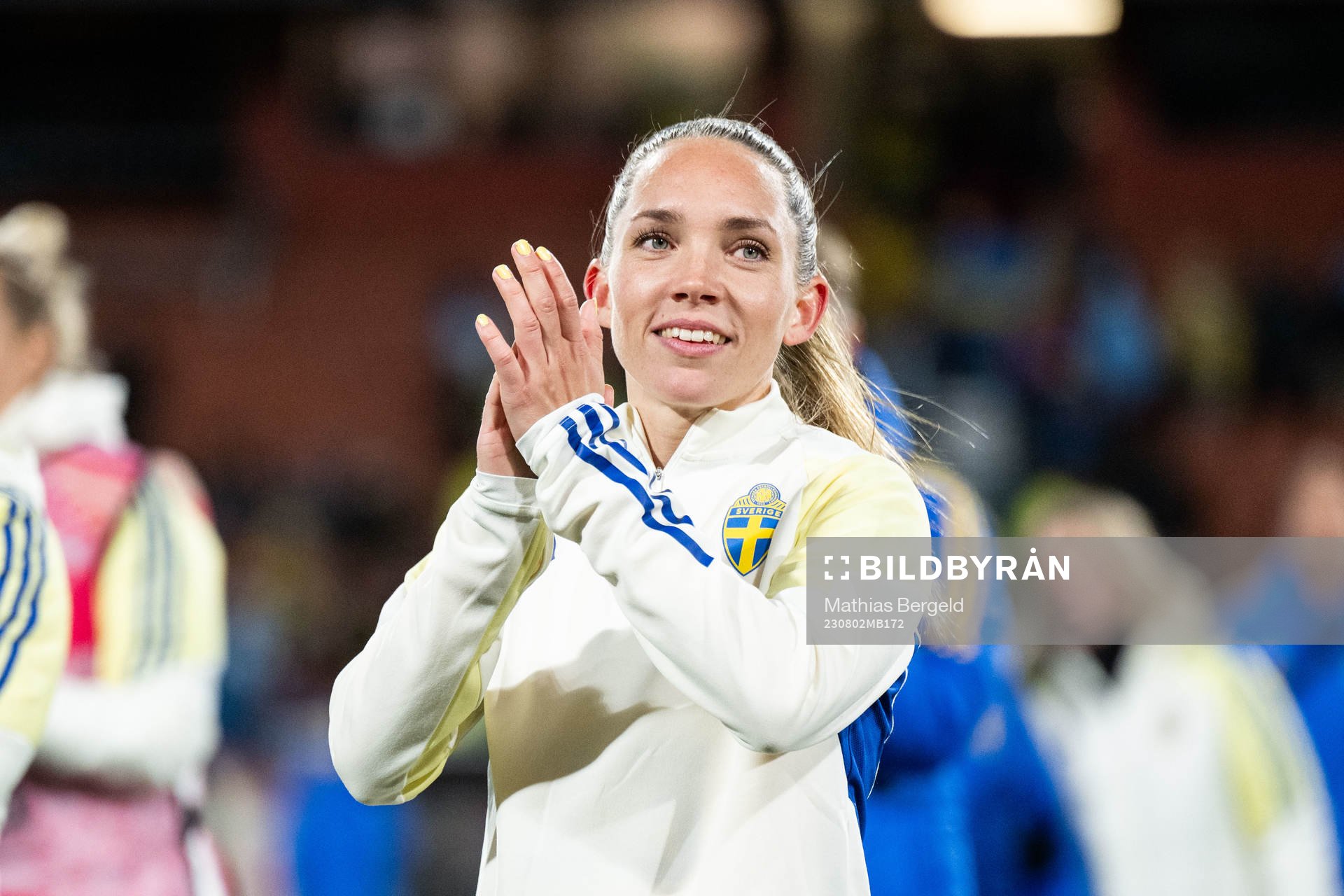 Elin Rubensson of Sweden celebrates