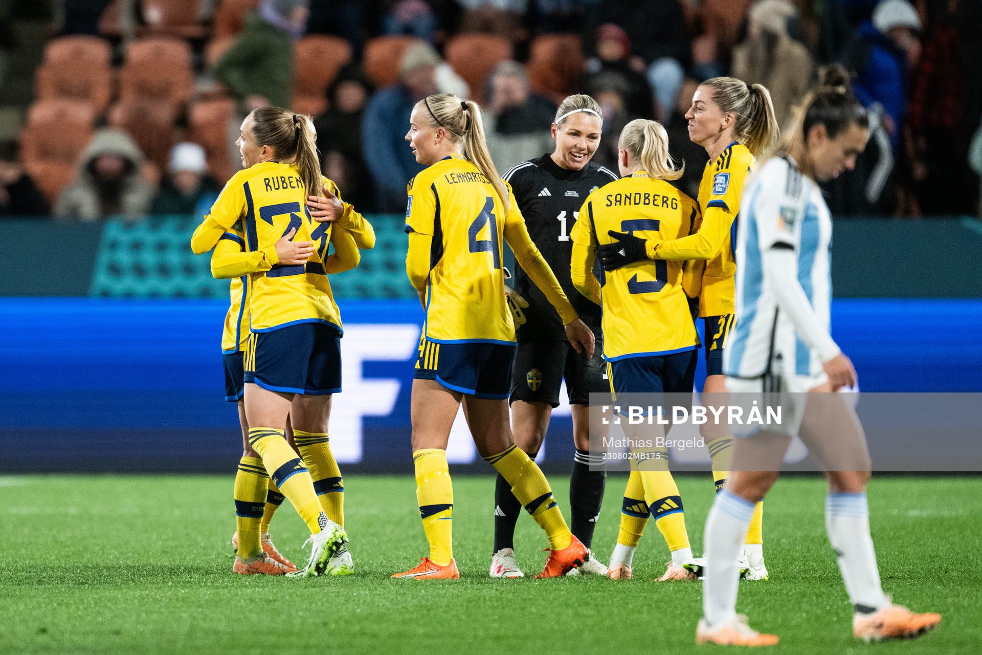 Elin Rubensson, Stina Lennartsson, goalkeeper Jennifer