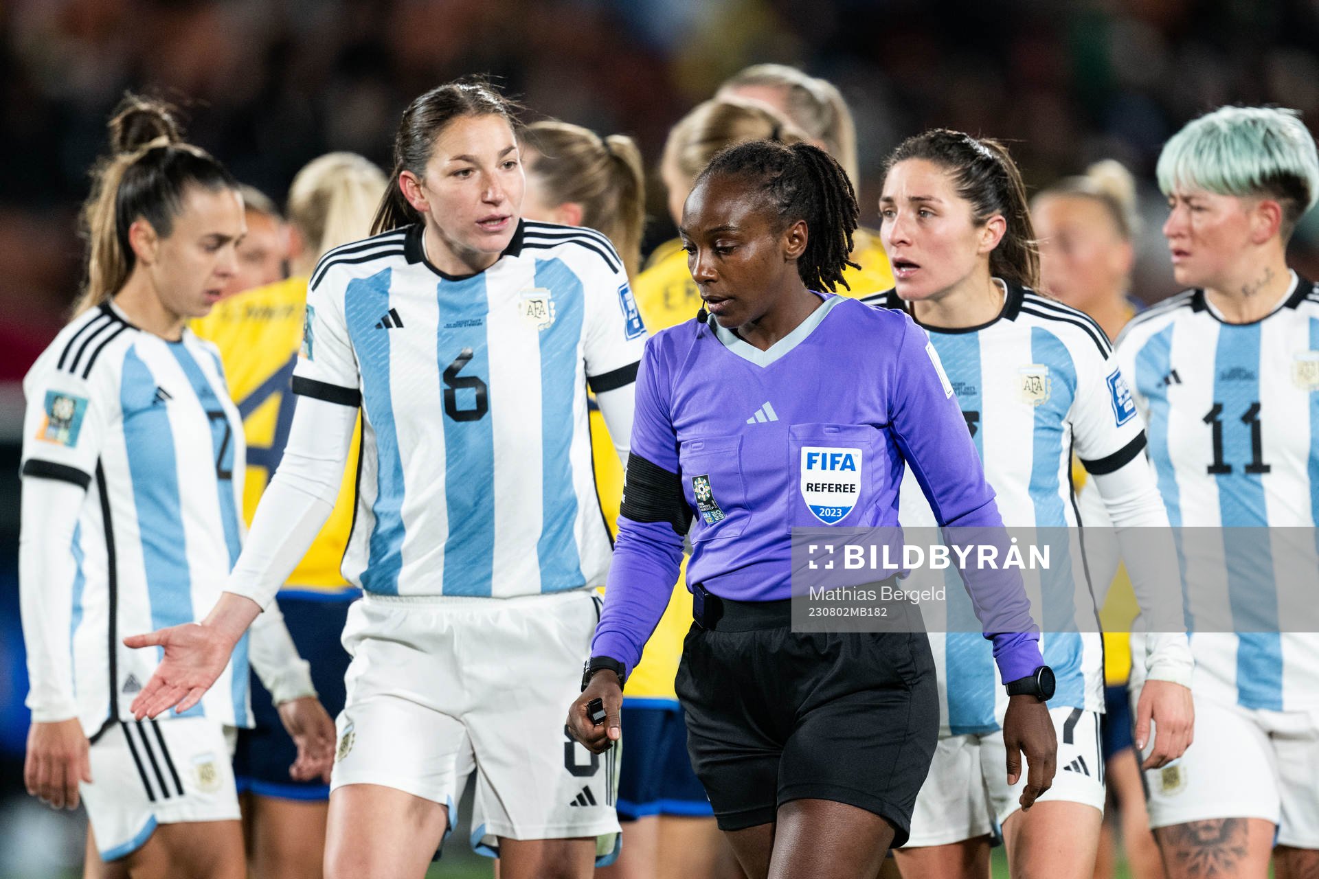 Aldana Cometti and Romina Nunez of Argentina reacts to