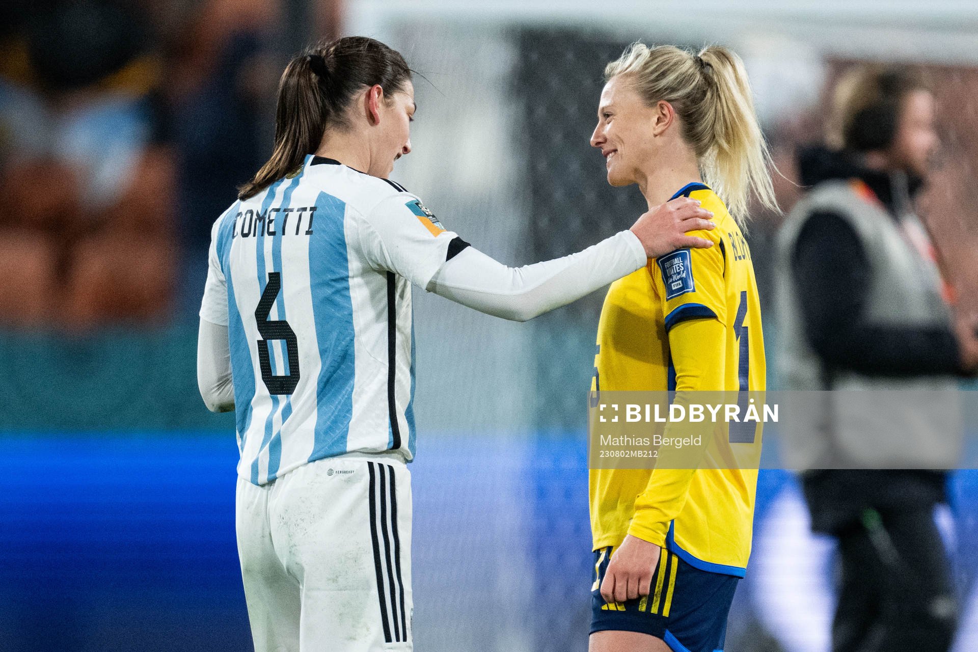 Aldana Cometti of Argentina and Rebecka Blomqvist of Sweden