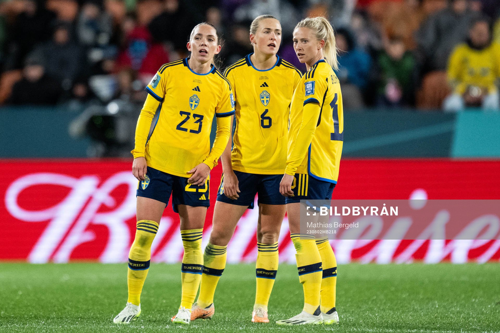 Elin Rubensson, Magdalena Eriksson and Rebecka Blomqvist of