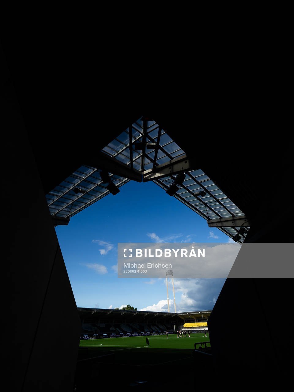 General view inside Bravida Arena before the UEFA Champions League qualification match between BK Häcken and Klaksvik on August 2, 2023 in Göteborg.