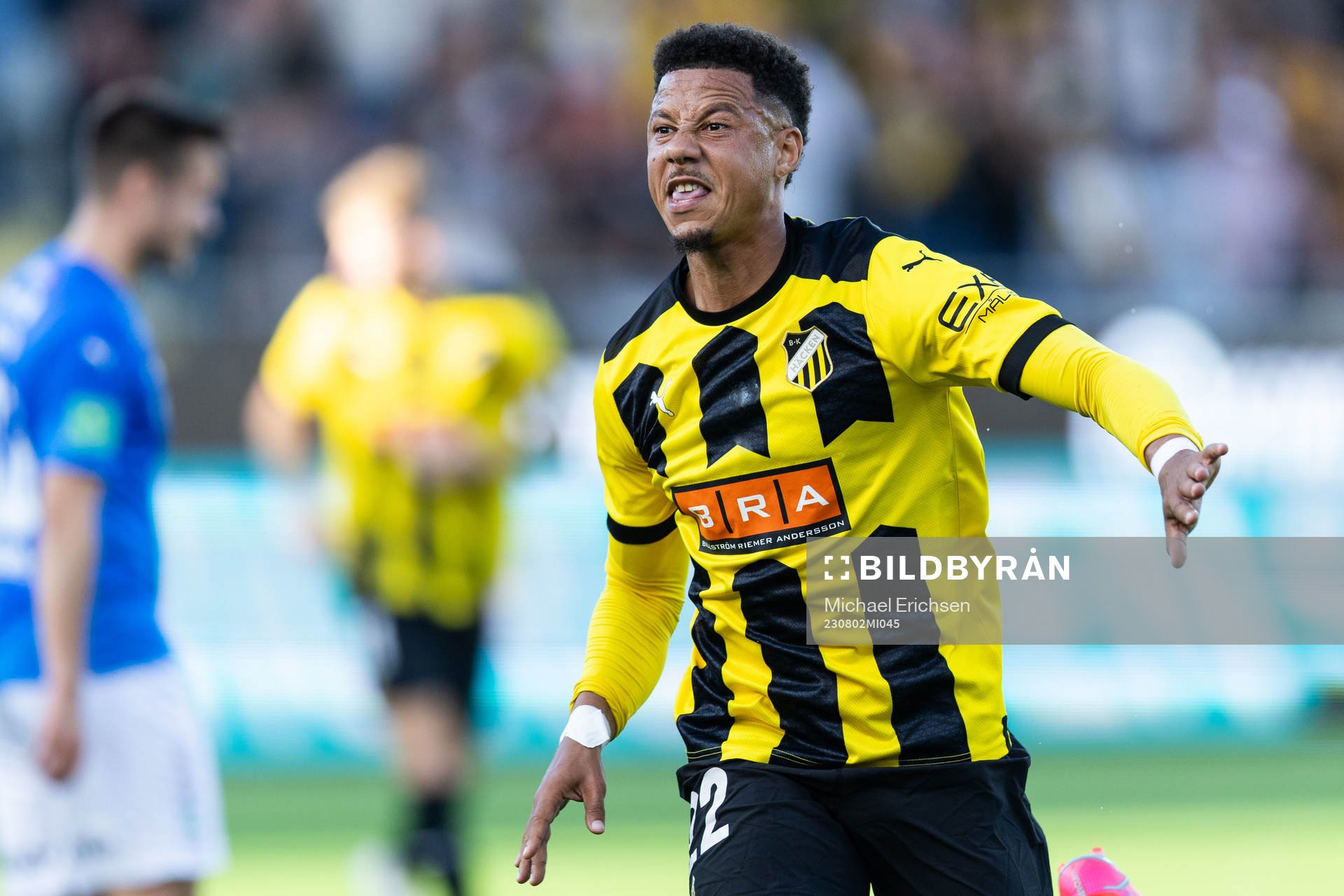 Tobias Sana of Häcken celebrates