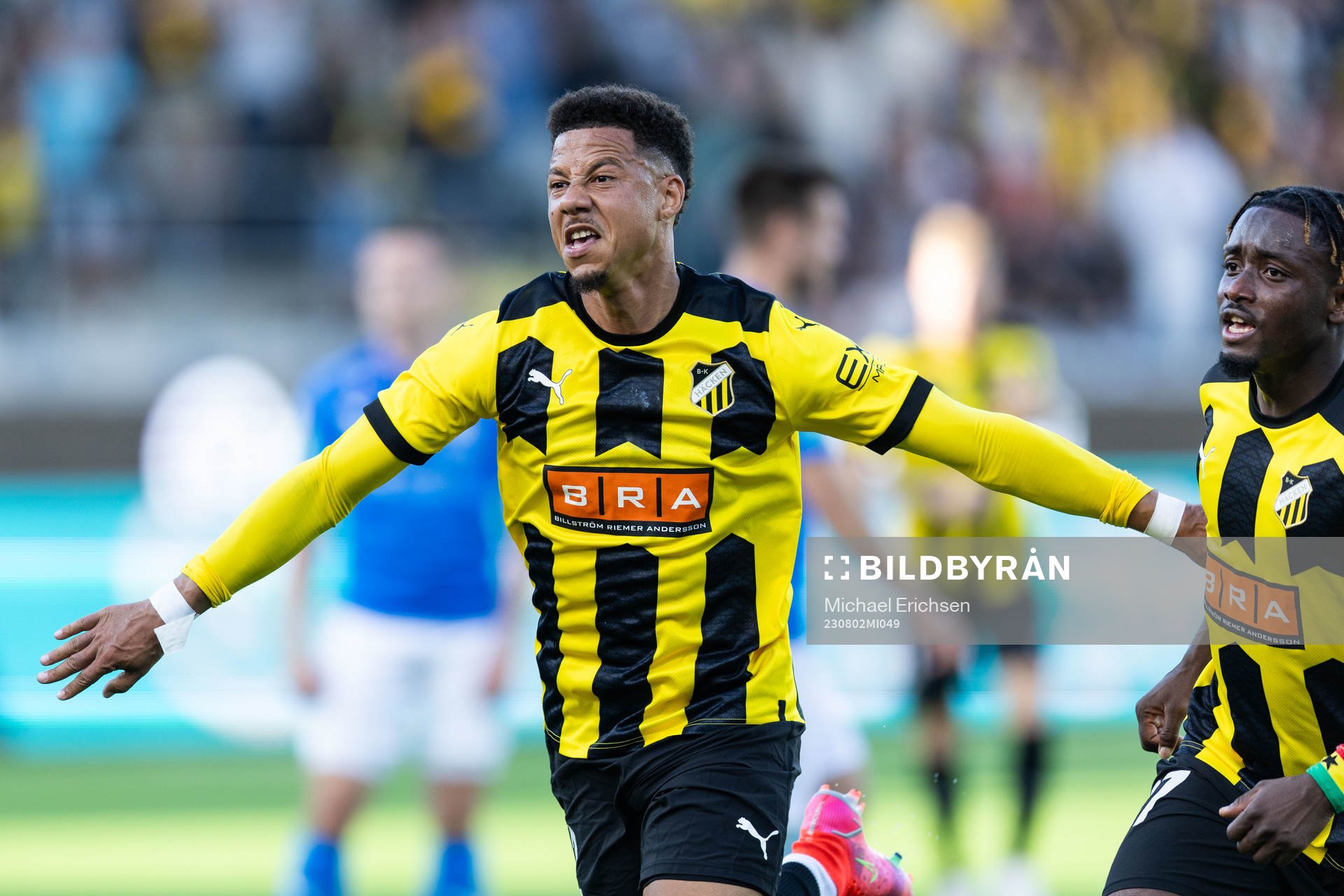 Tobias Sana of Häcken celebrates
