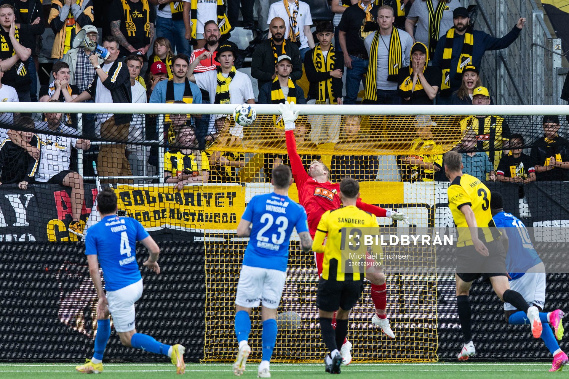 Goalkeeper Peter Abrahamsson of Häcken