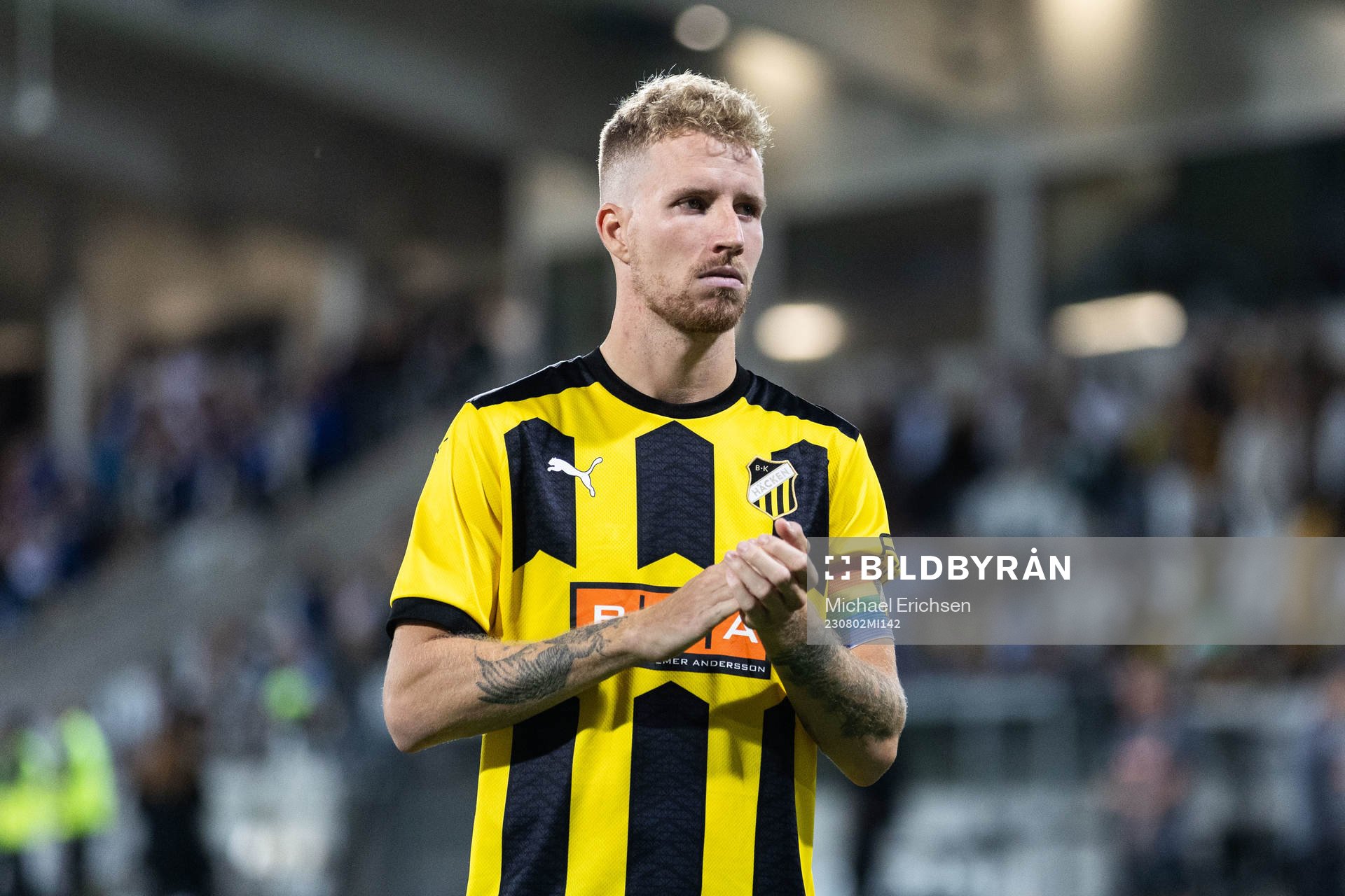 Samuel Gustafson of Häcken looks dejected