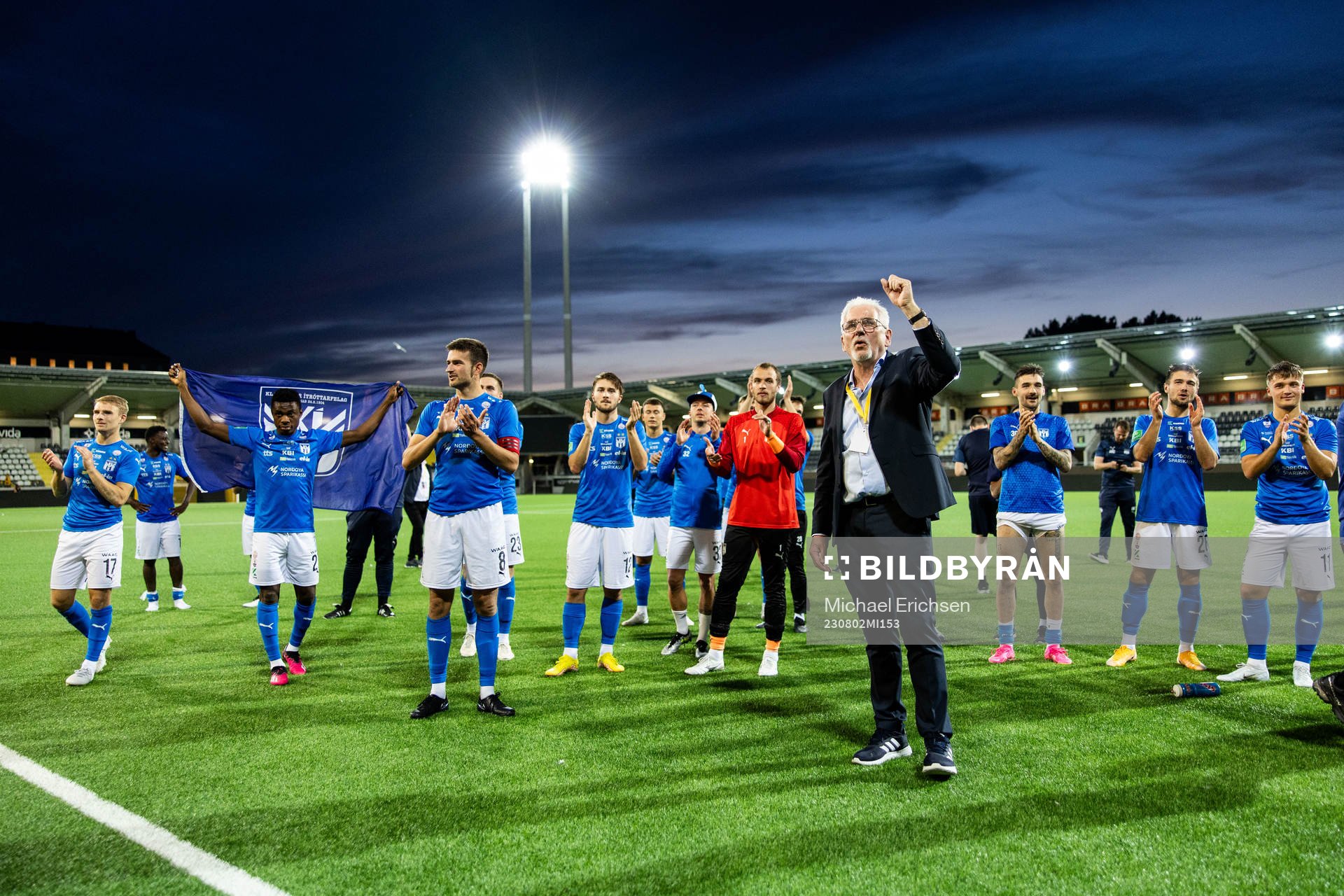 Players of Klaksvik celebrate