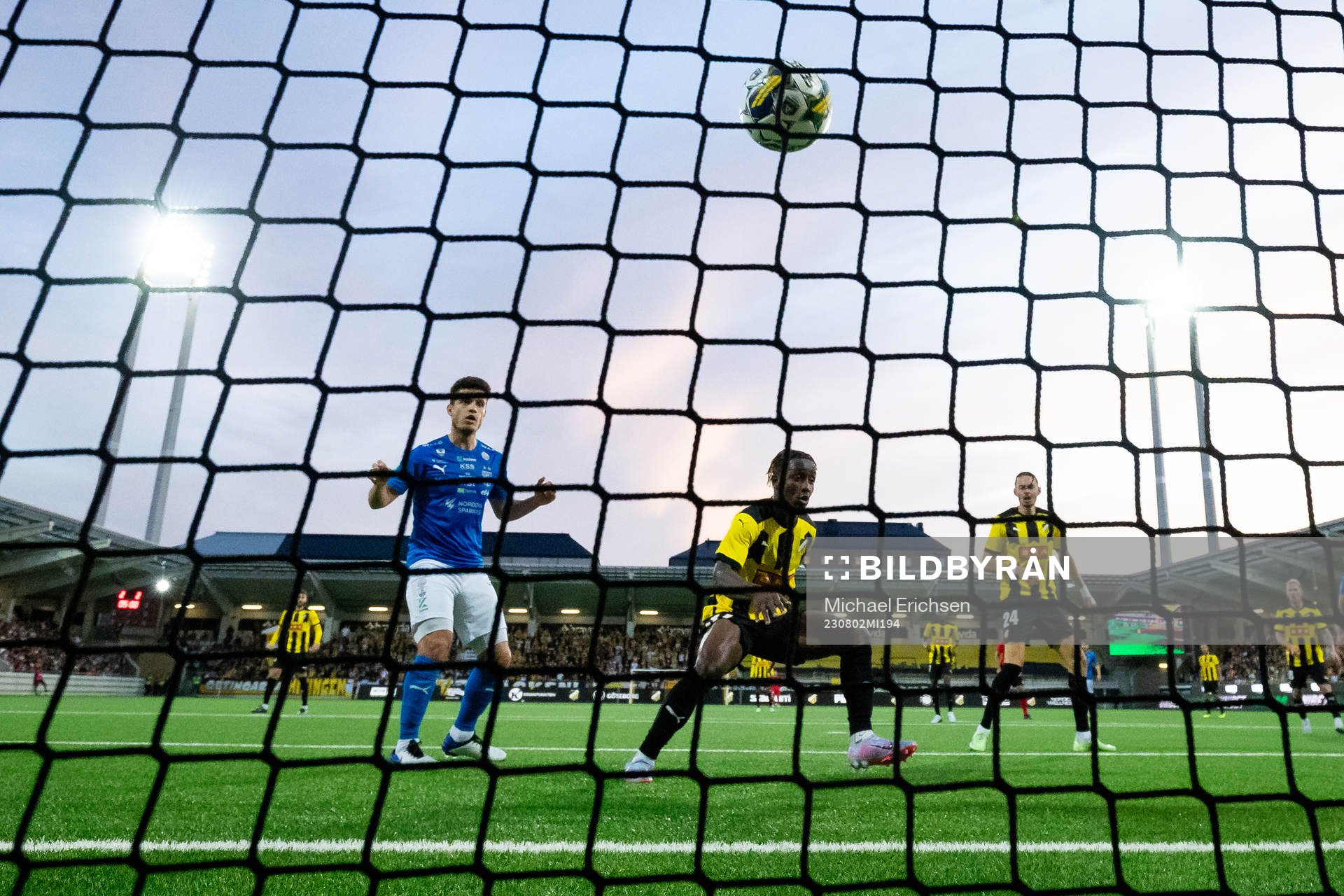 Ibrahim Sadiq of Häcken scores 3-2