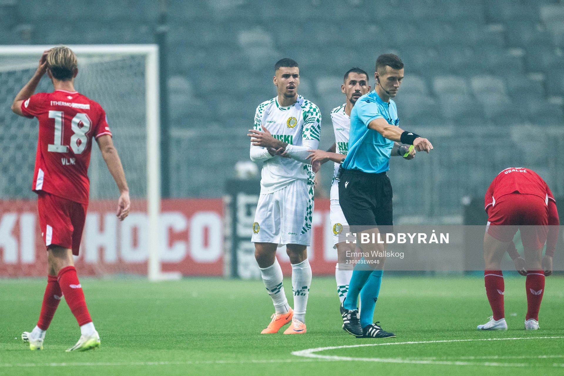 Edvin Kurtulus of Hammarby reacts