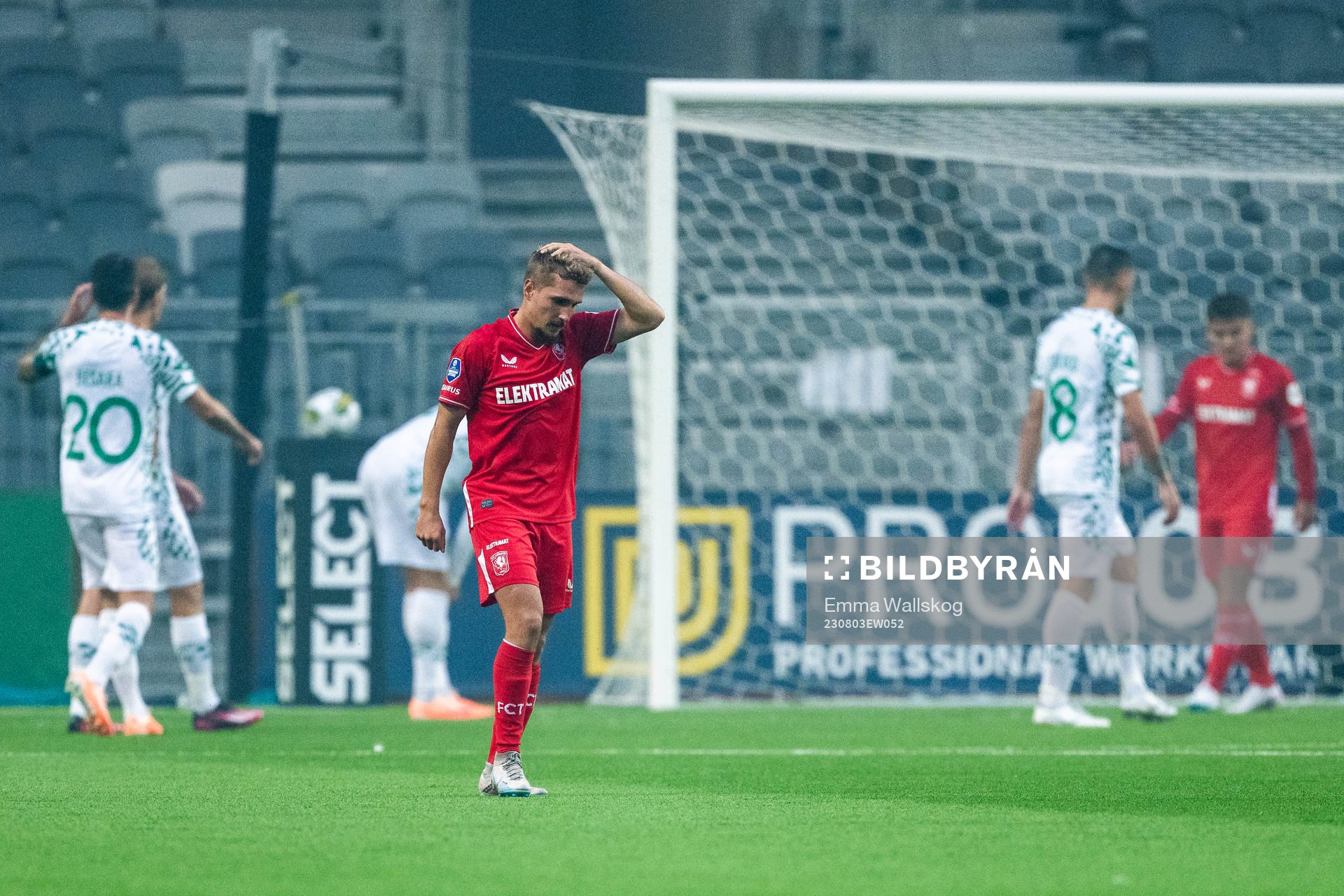 Michal Sadilek of Twente looks dejected