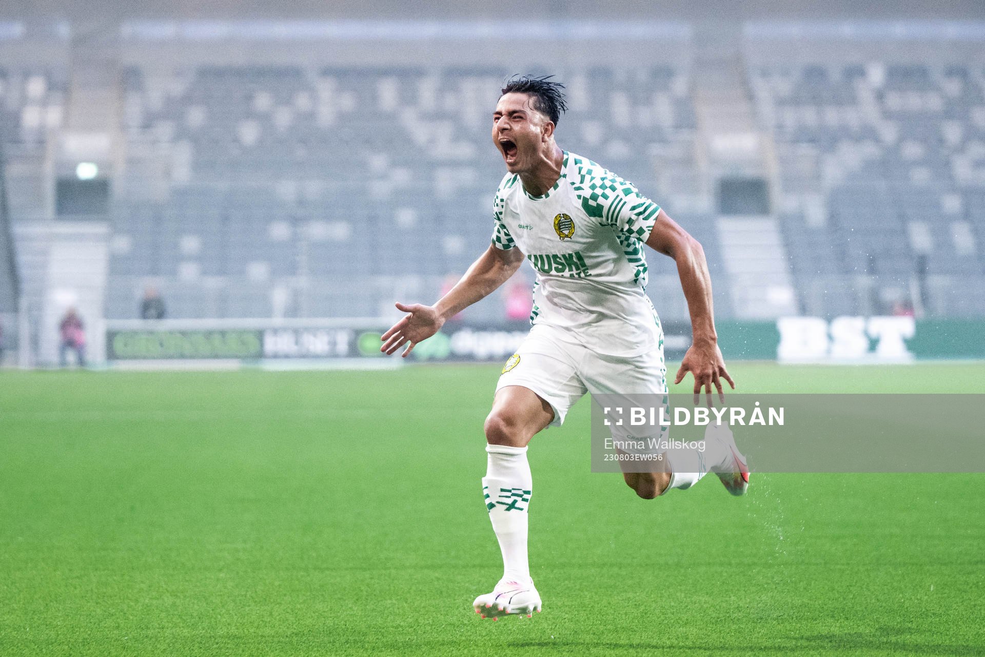 Jusef Erabi of Hammarby celebrates