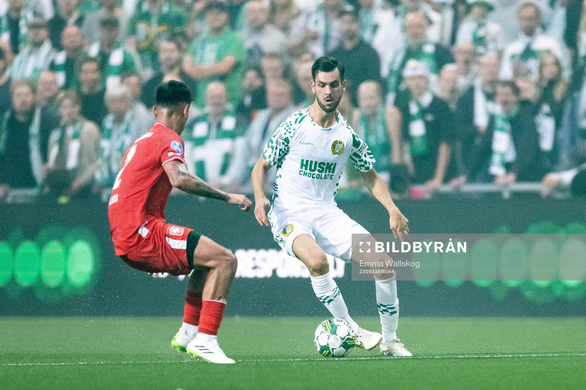 Mees Hilgers of Twente and Adi Nalic of Hammarby