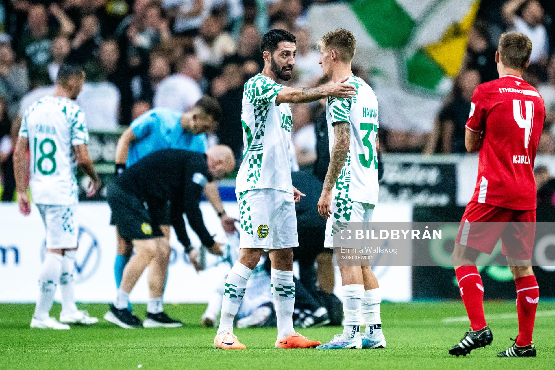 Nahir Besara and Fredrik Hammar of Hammarby