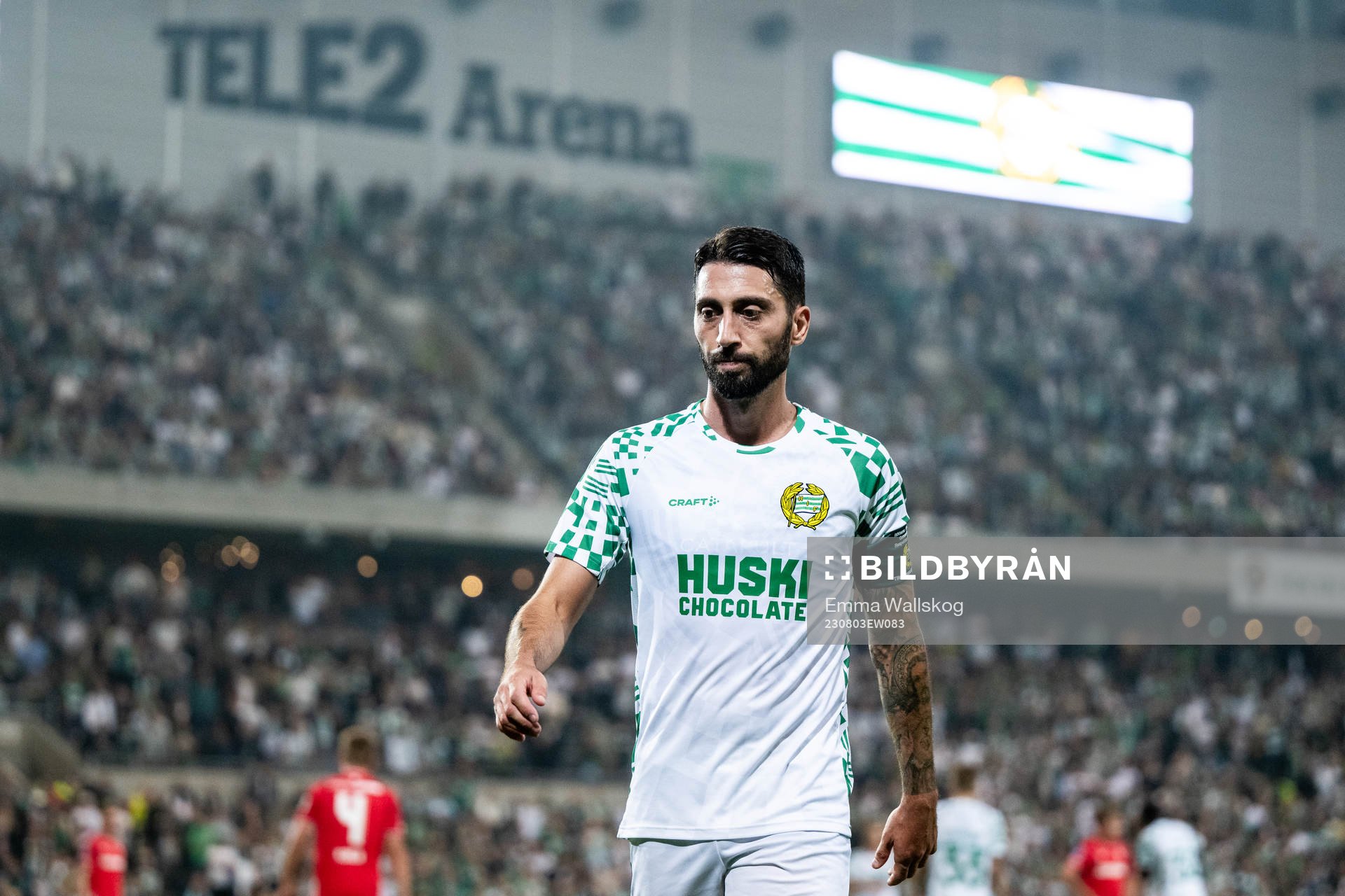 Nahir Besara of Hammarby looks dejected