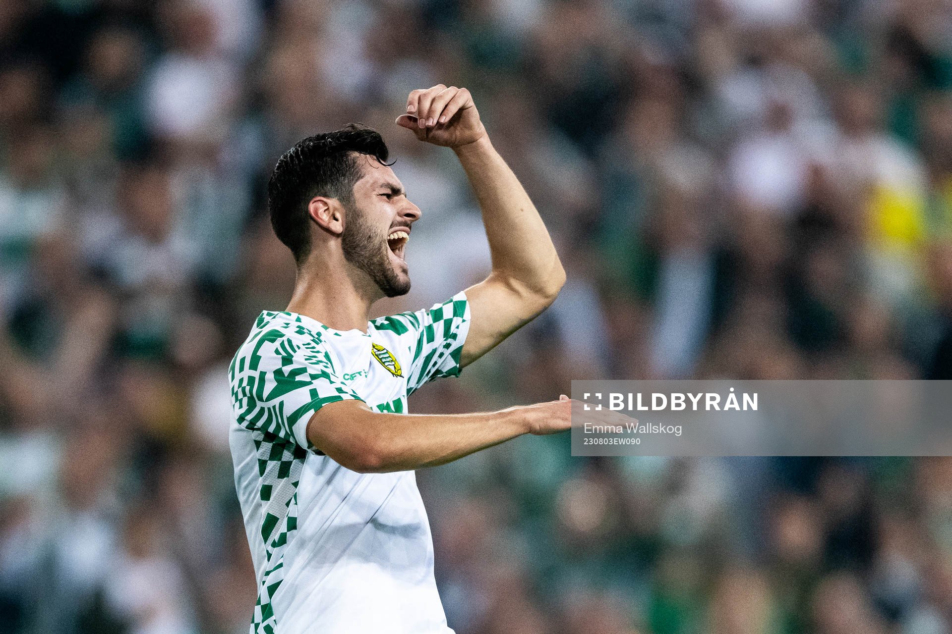 Adi Nalic of Hammarby reacts