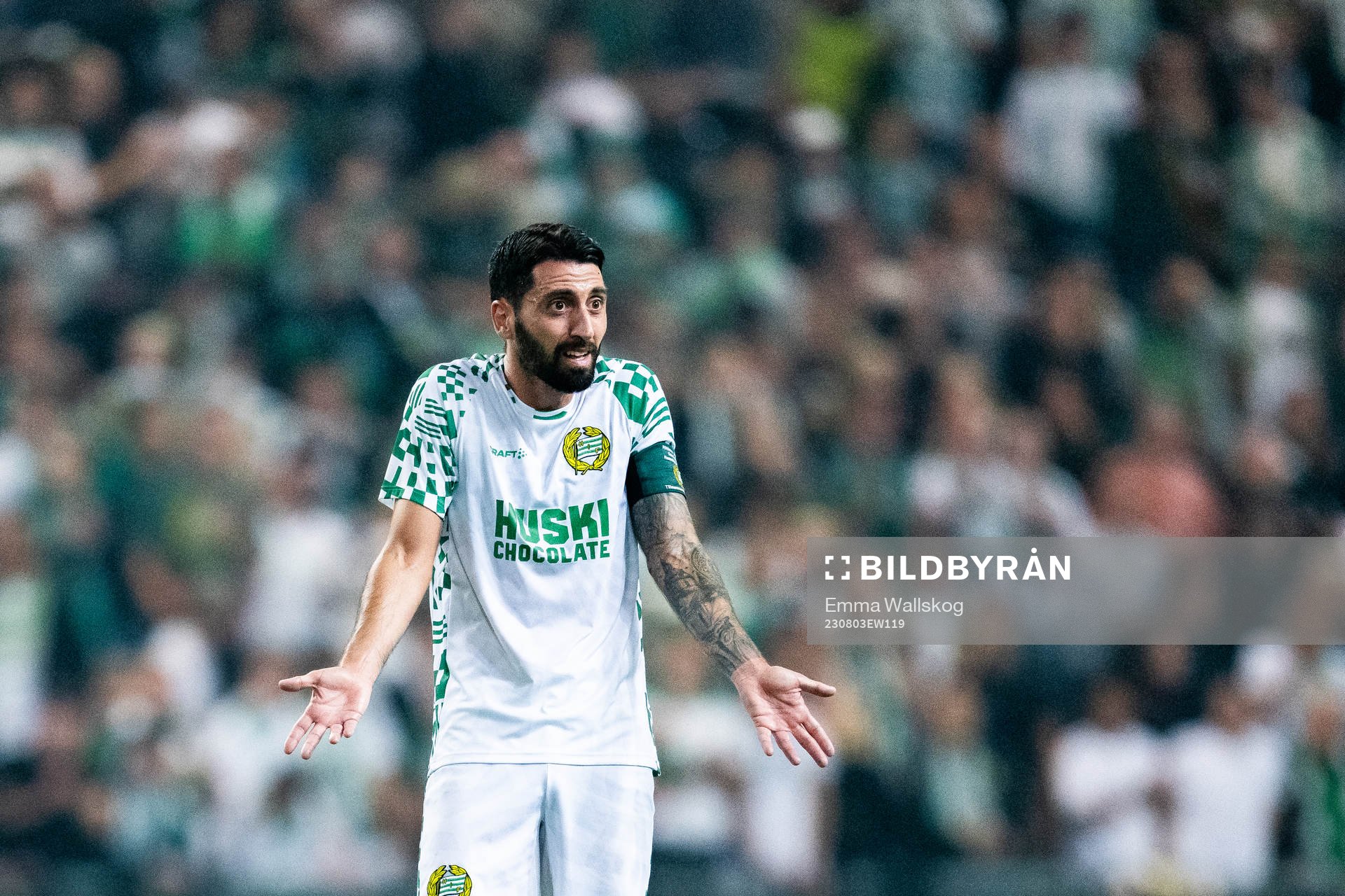 Nahir Besara of Hammarby reacts