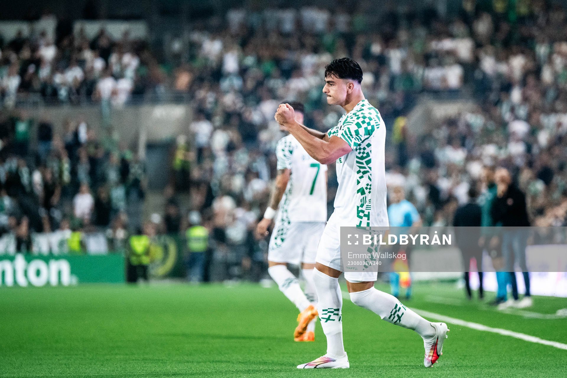 Jusef Erabi of Hammarby reacts